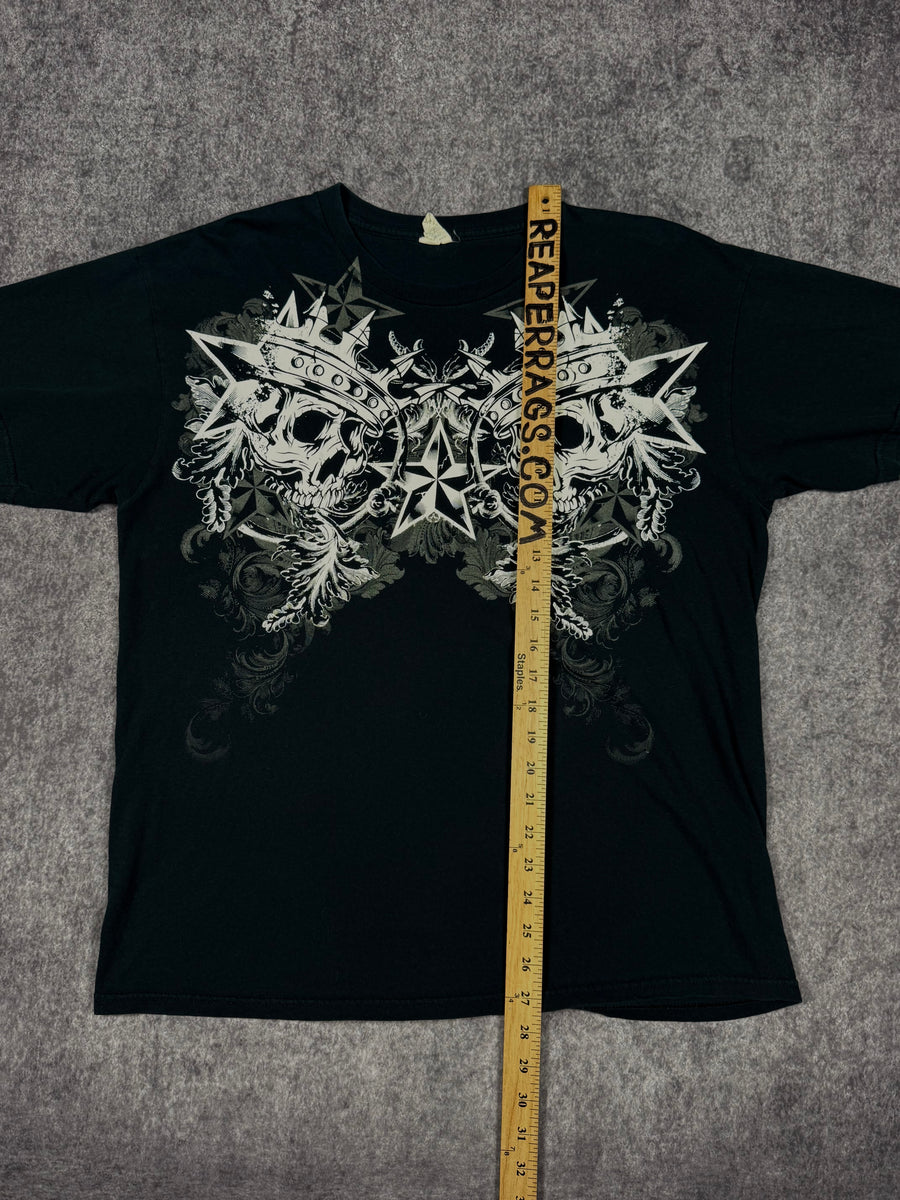 (rare) 2000s skull shirt (L)