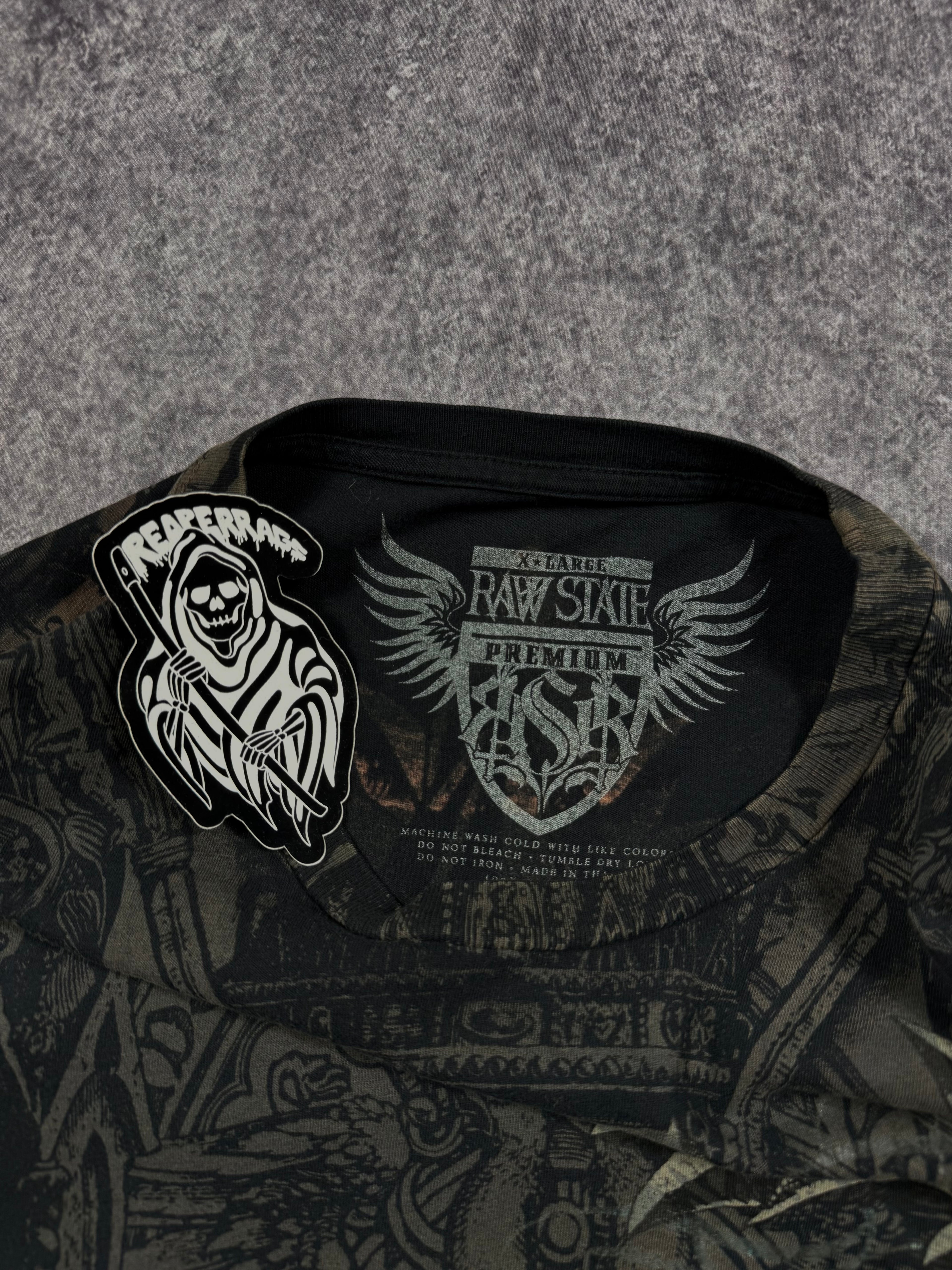 (rare) 2000s raw state shirt (XL)