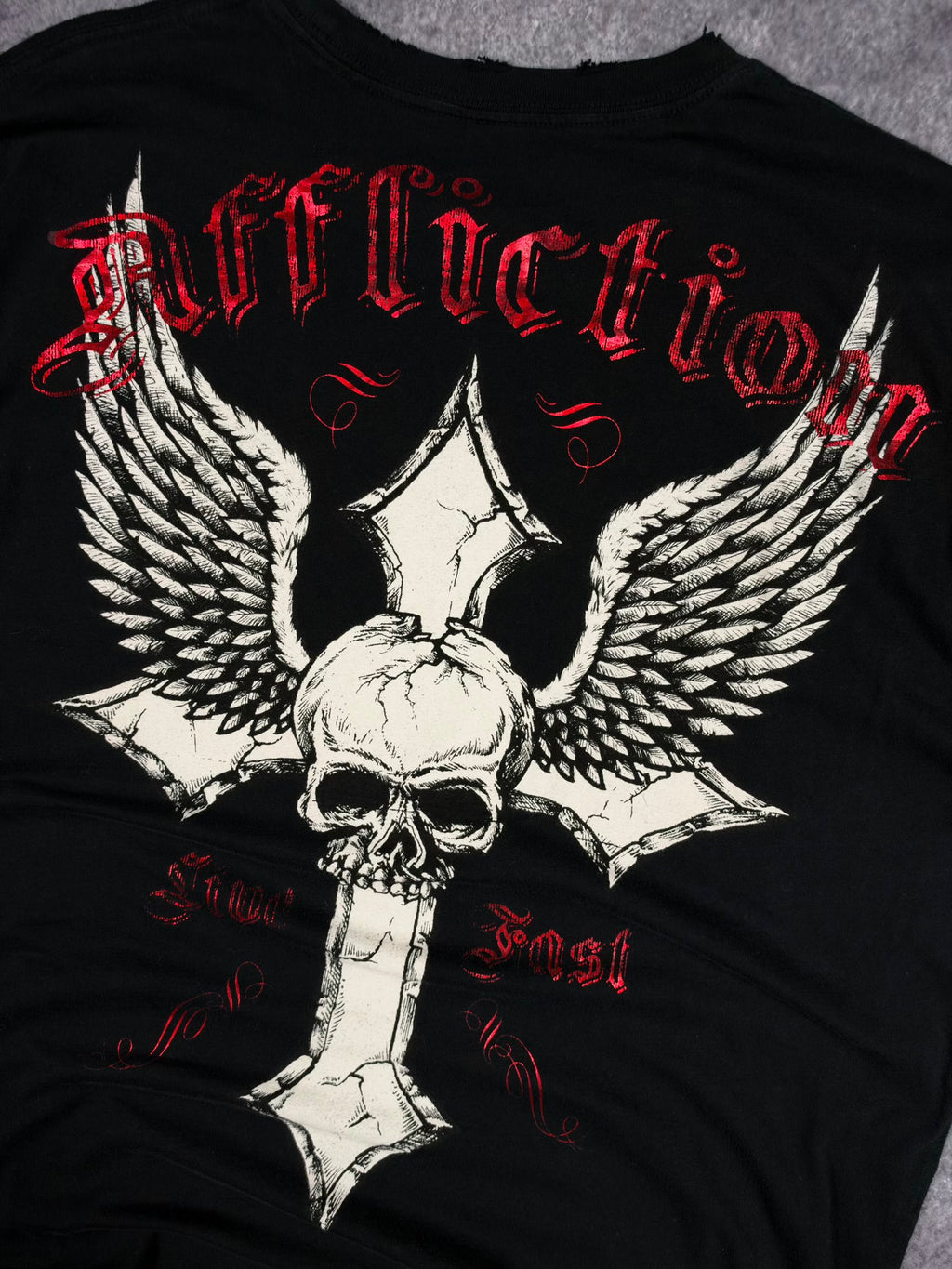 (GRAIL) 2000s CHROME AFFLICTION SHIRT (L)