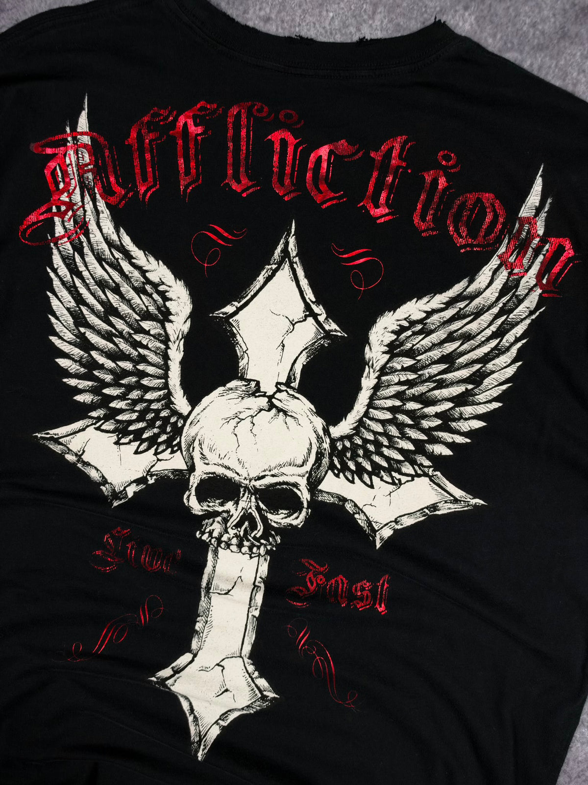 (GRAIL) 2000s CHROME AFFLICTION SHIRT (L)