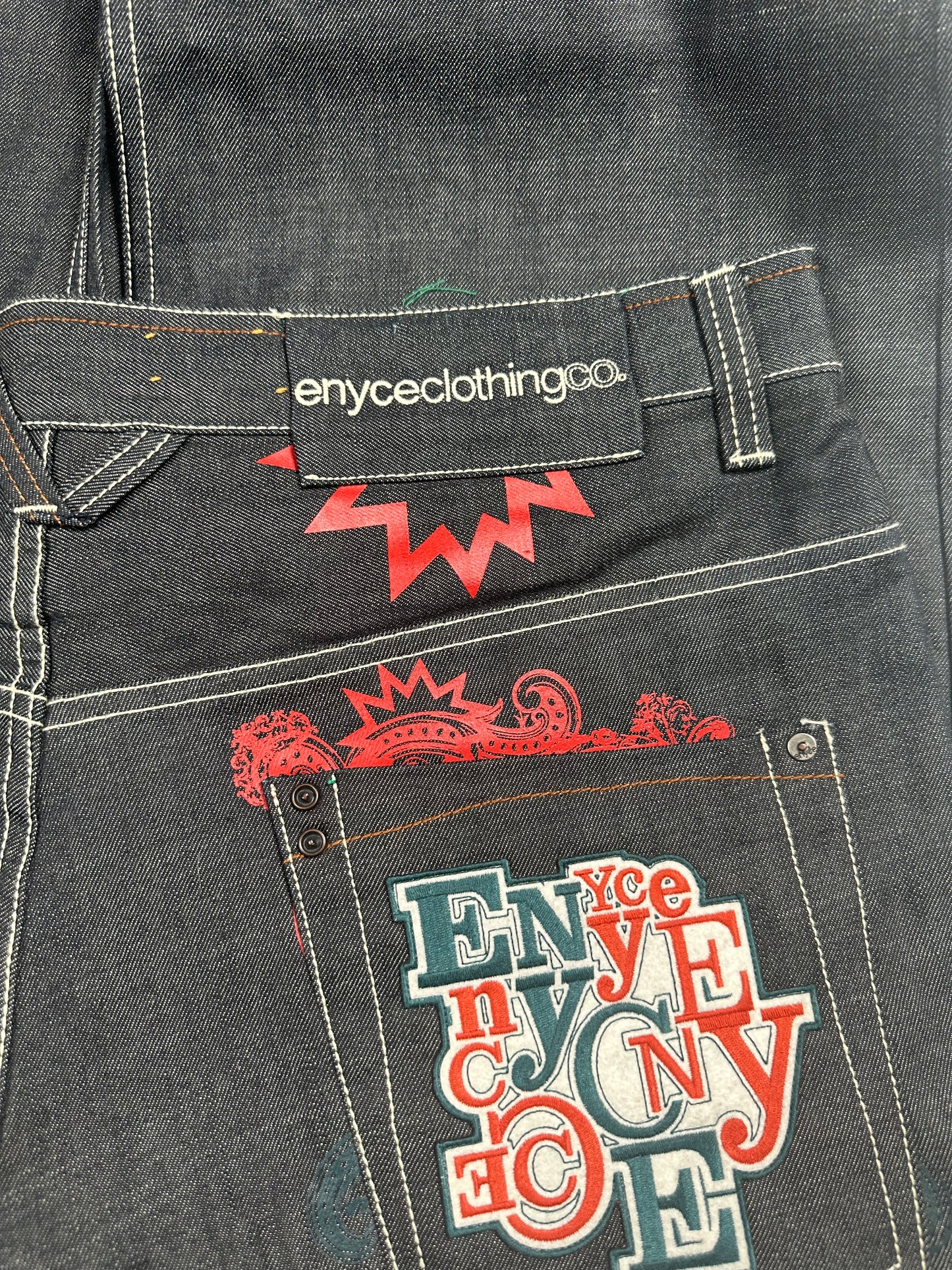 Enyce Embroidered Baggy Jeans