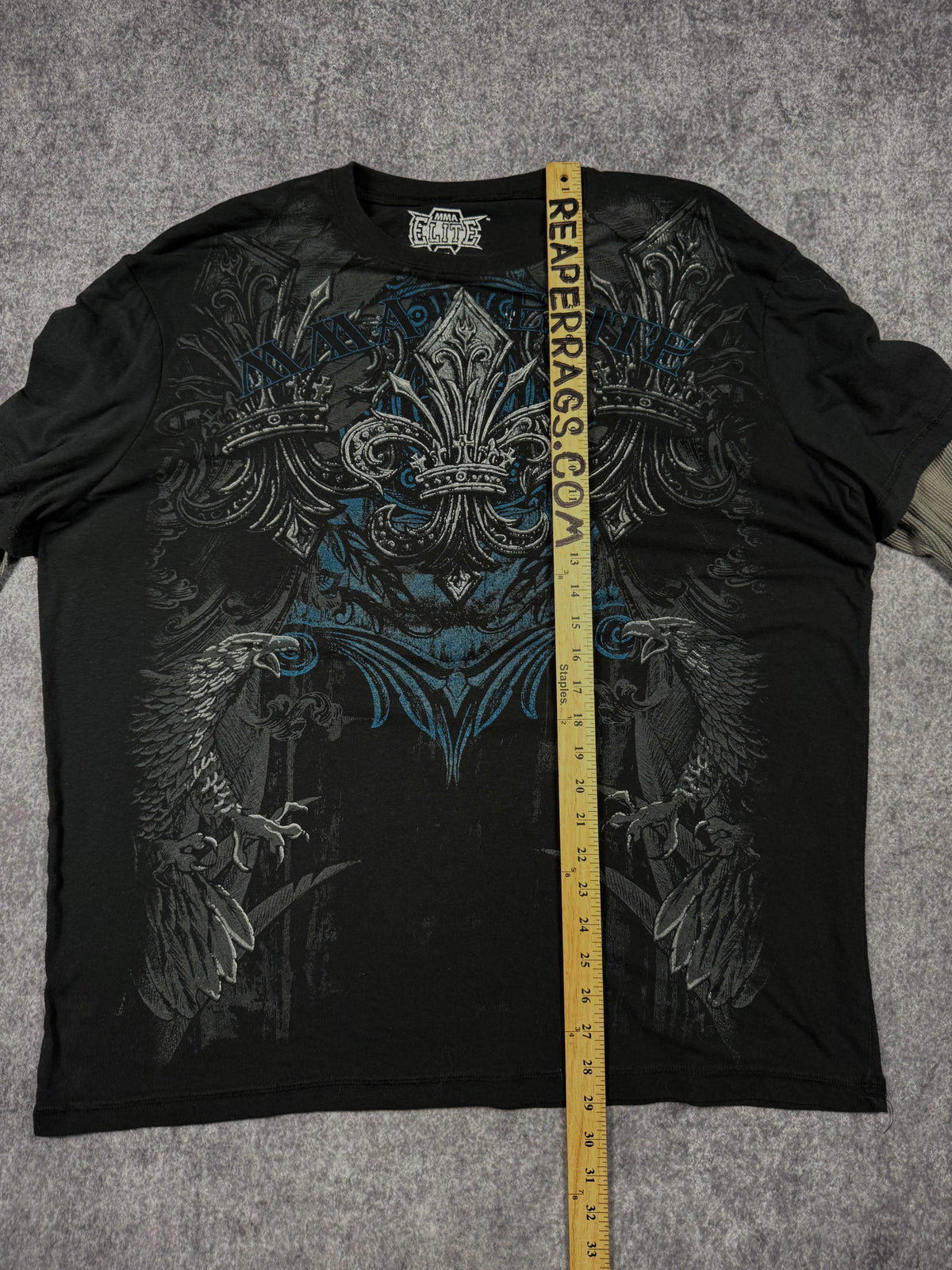(rare) 2000s mma elite layered shirt (XXL)