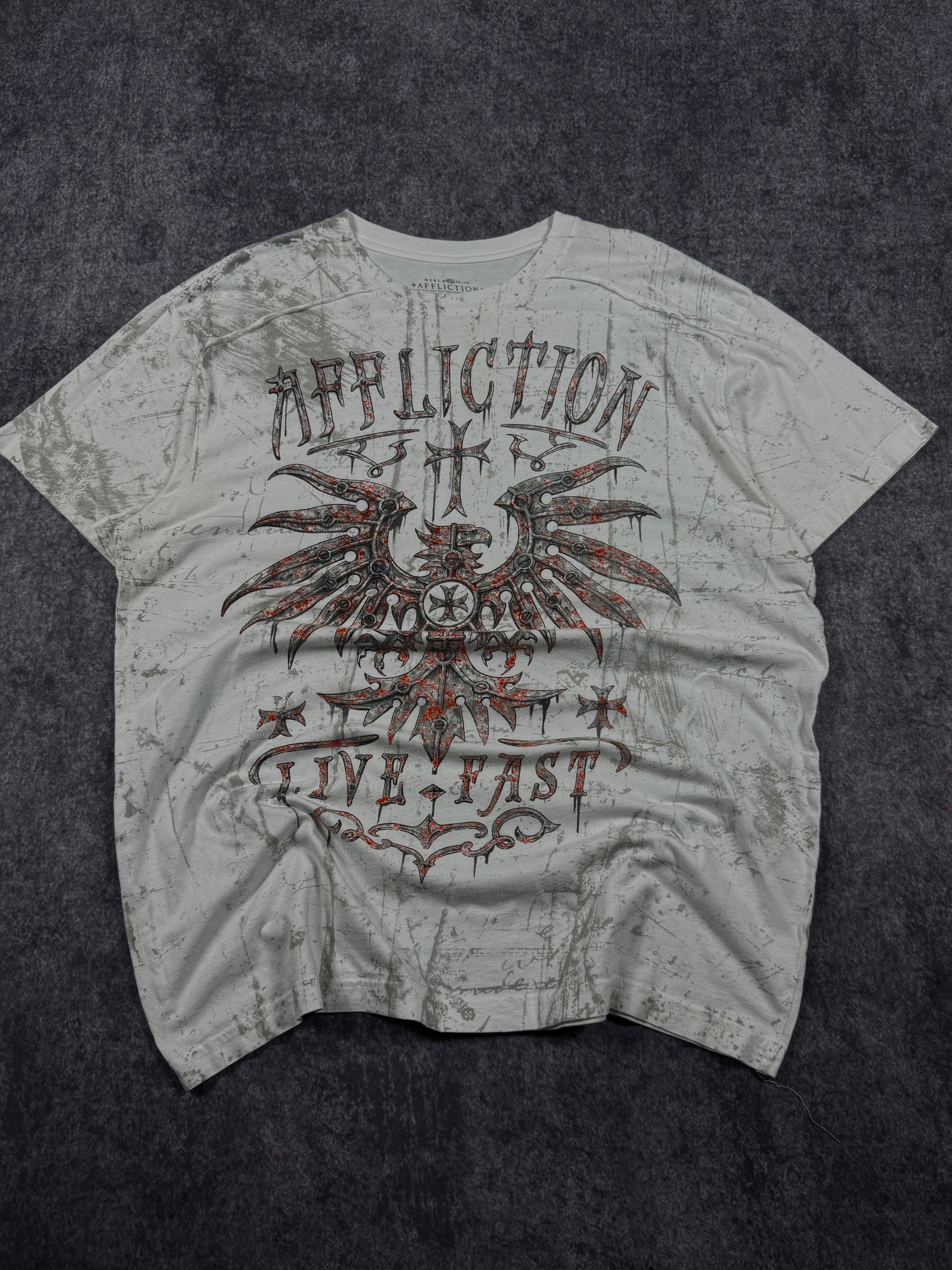 (rare) 2000s affliction shirt (XL)