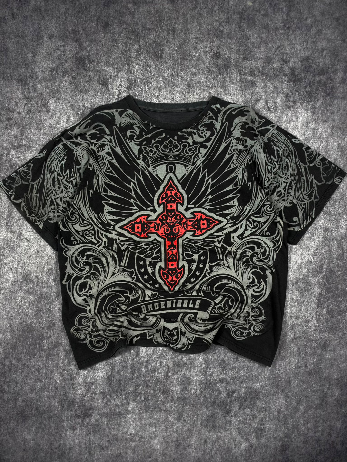 (GRAIL) 2000s WINGED CROSS SHIRT (XL)