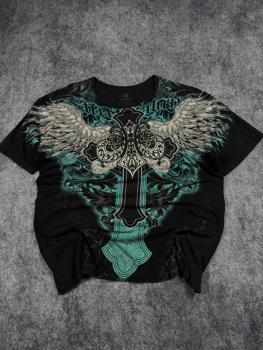 (rare) 2000s black shirt (XL)