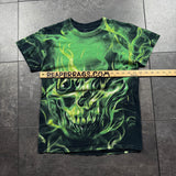2000s Flaming Skull Shirt (S)