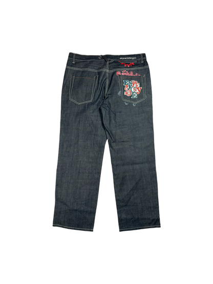 Enyce Embroidered Baggy Jeans