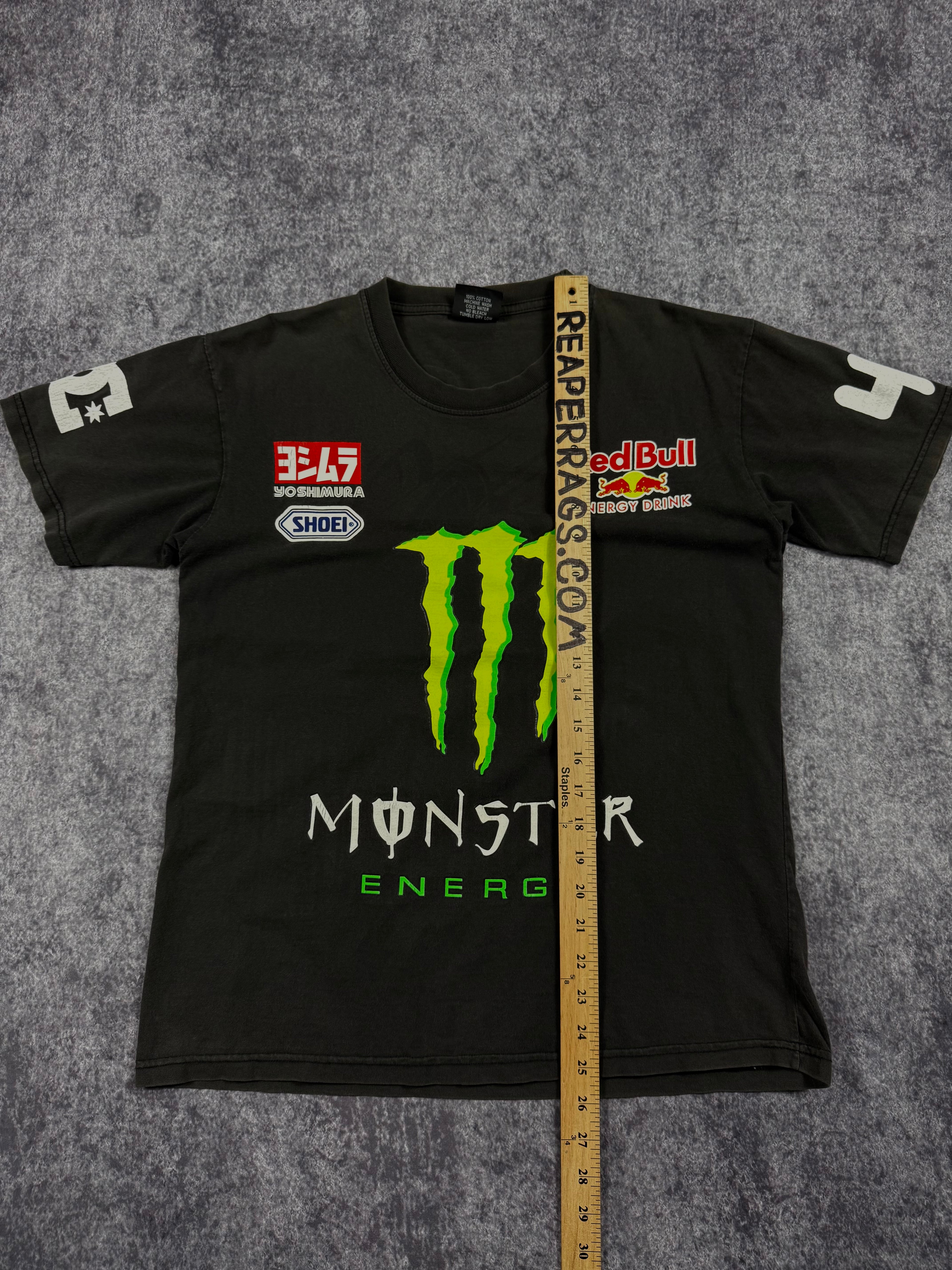 (rare) 2000s ken block x monster energy shirt (M)