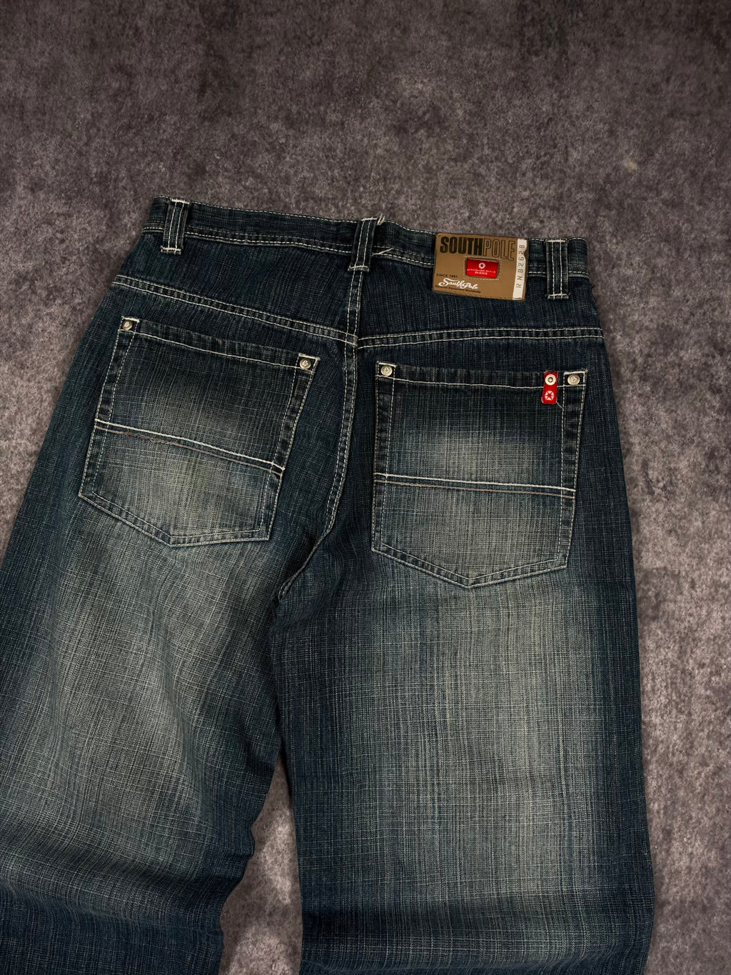 (GRAIL) 2000s SOUTHPOLE RED TAB JEANS (30x30)