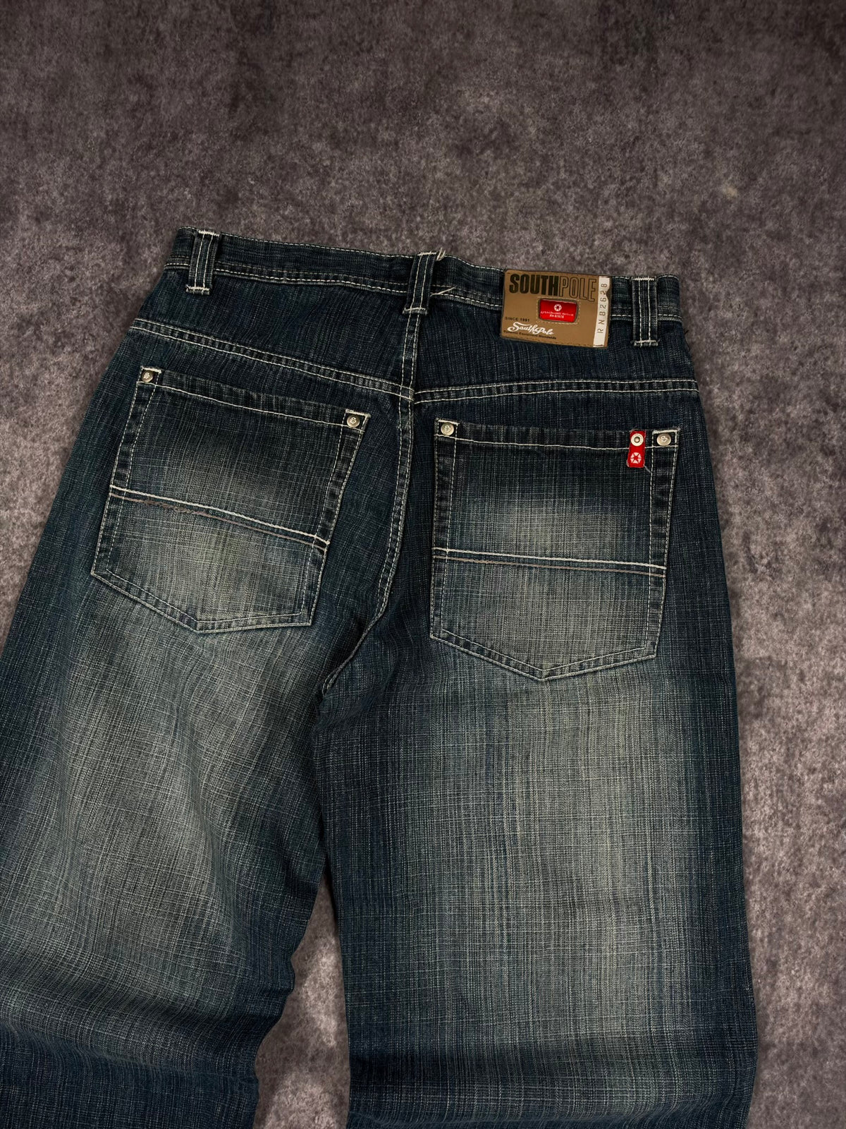 (GRAIL) 2000s SOUTHPOLE RED TAB JEANS (30x30)
