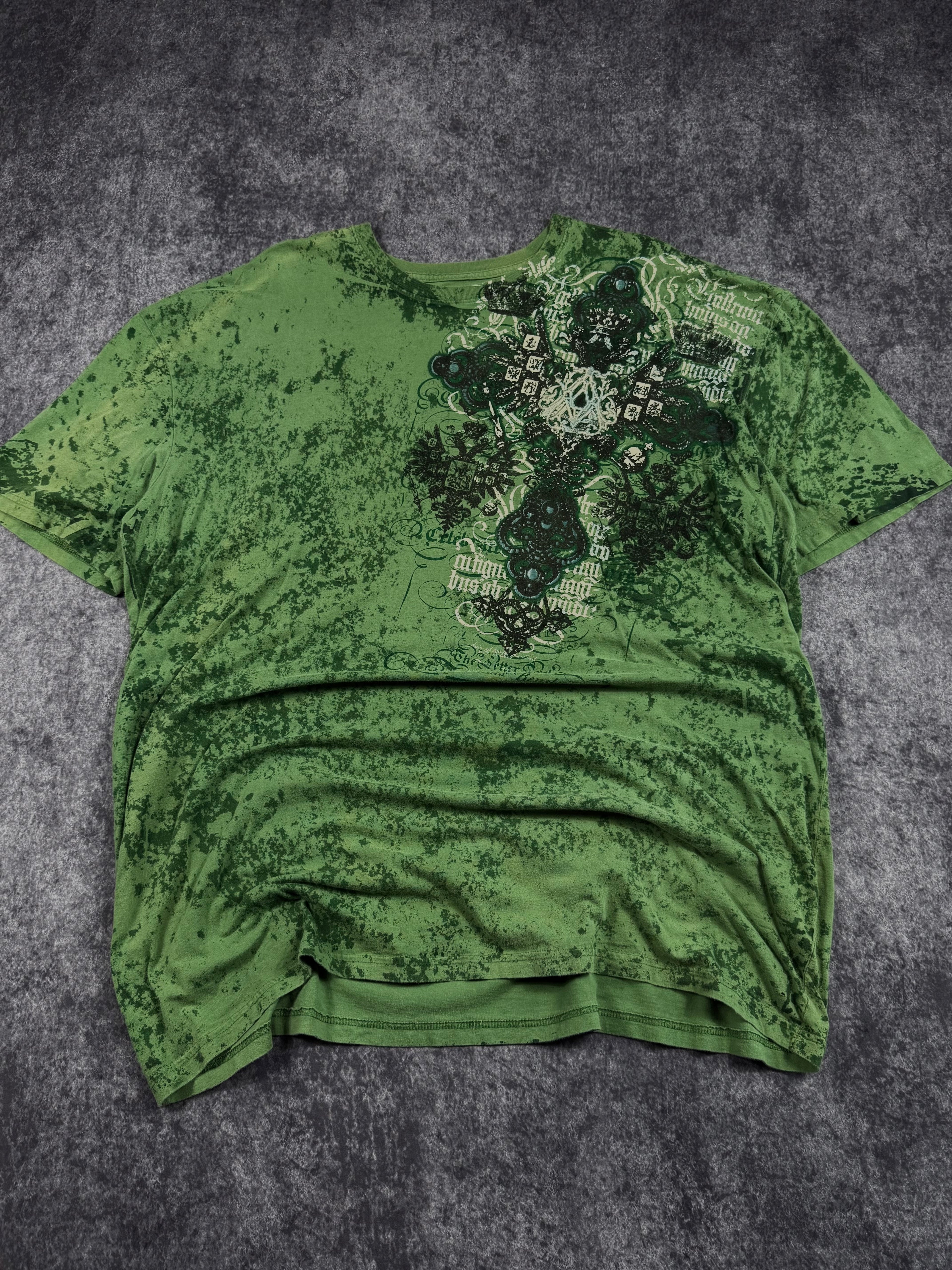 (rare) 2000s archaic x affliction shirt (XXXL)