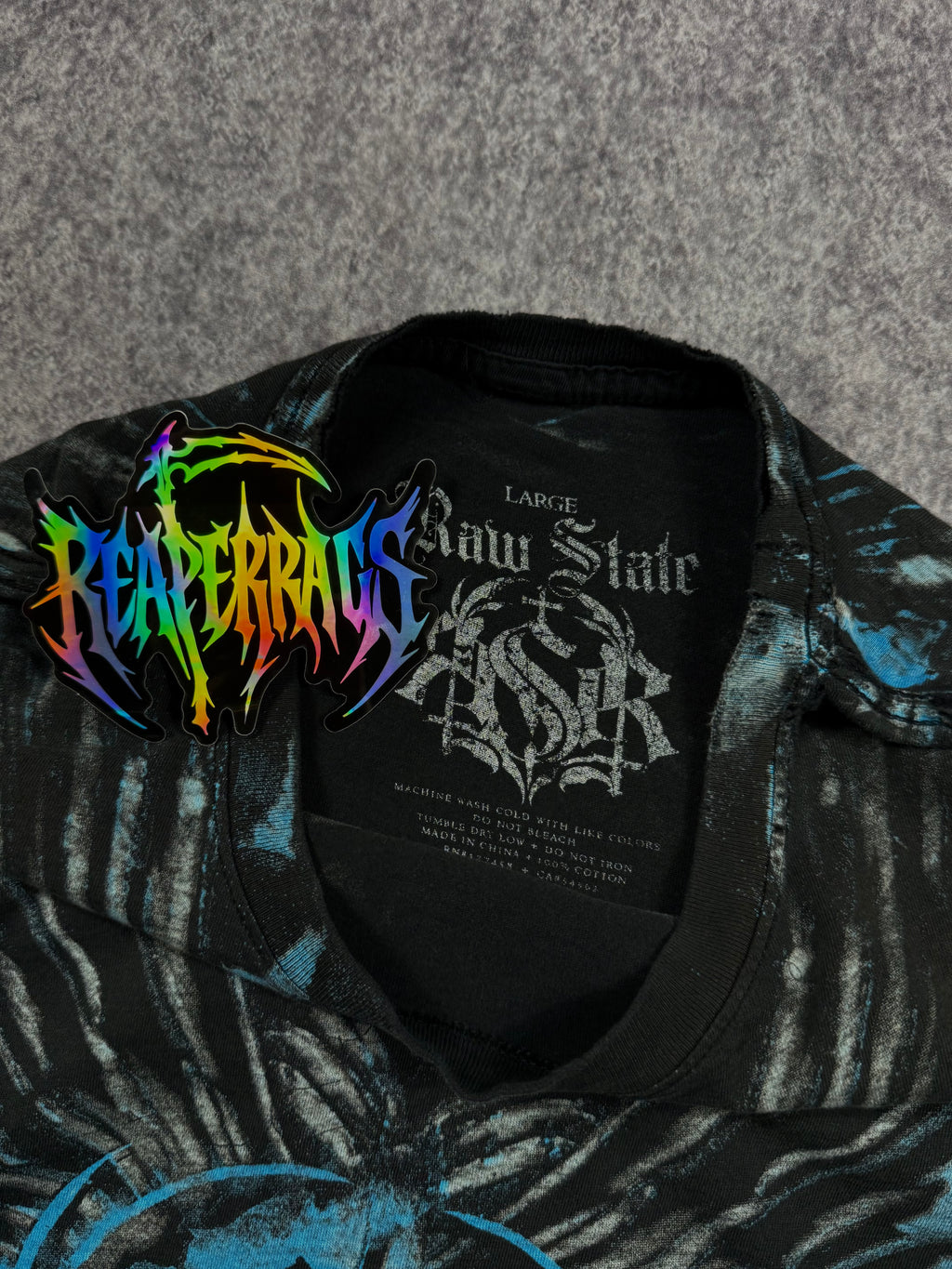 (rare) 2000s raw state shirt (L)