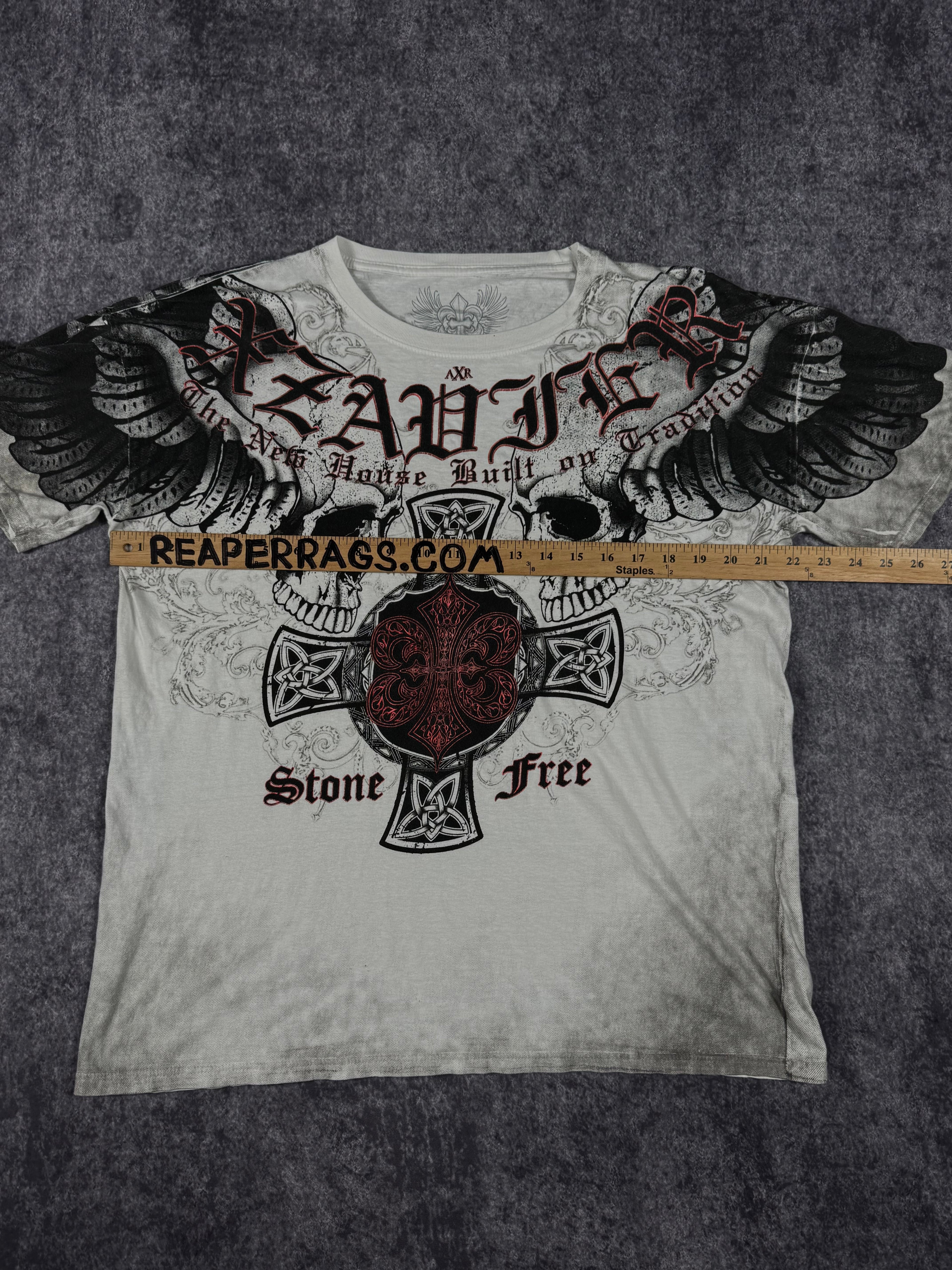 (rare) 2000s xzavier chrome shirt (L)