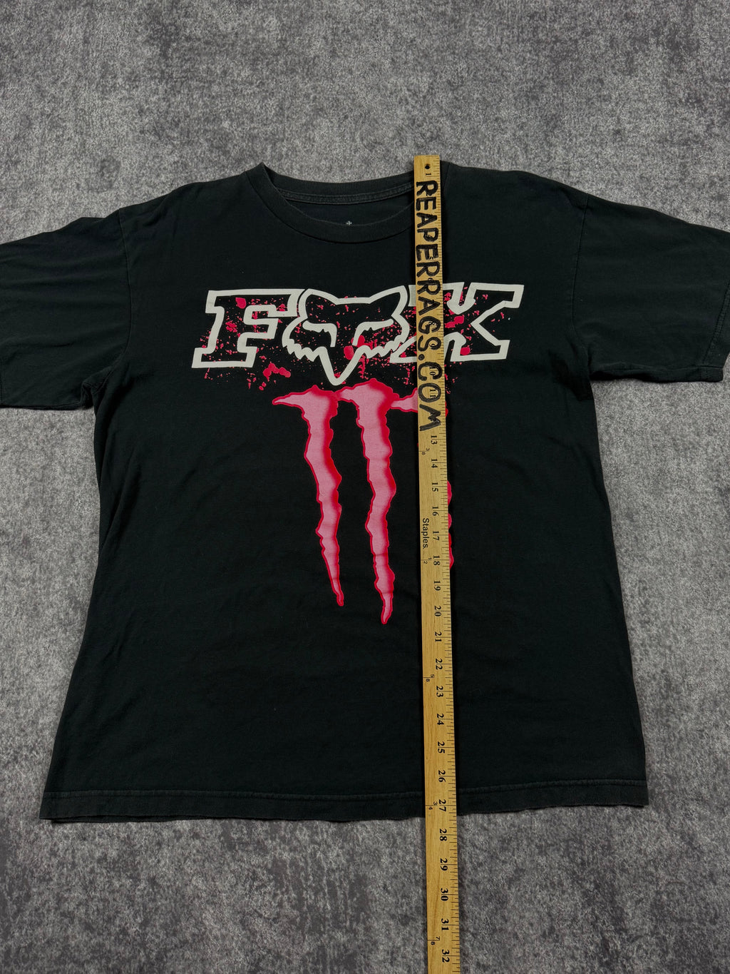 (rare) 2000s monster energy x fox racing shirt (L)