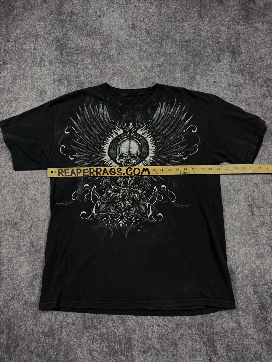 2000s winged skull shirt (L)