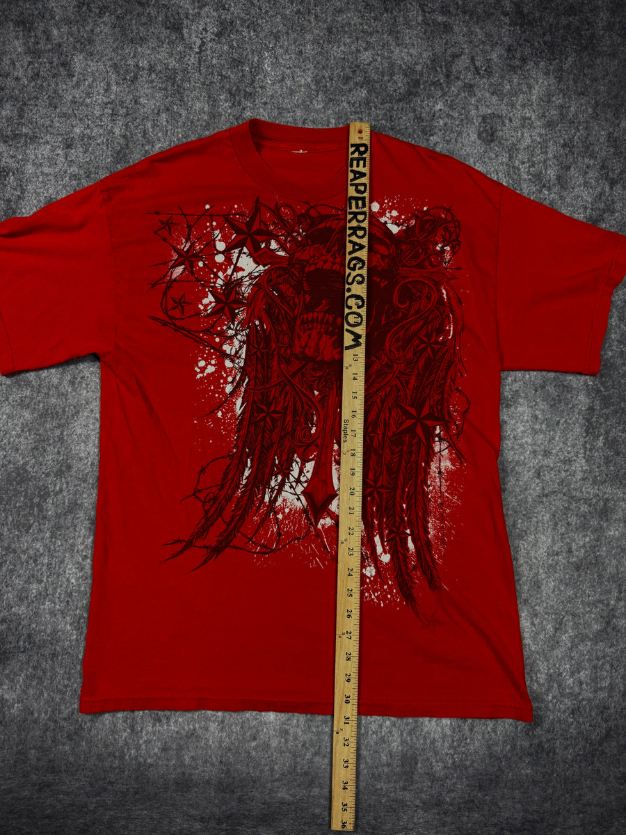 2000s winged skull shirt (L)