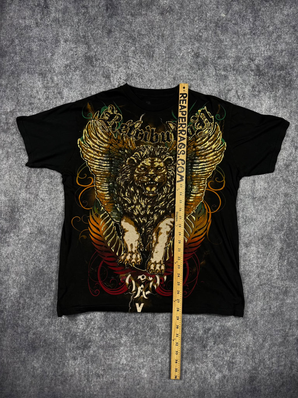 (RARE) 2000S RETRIBUTION CHROME SHIRT (L)