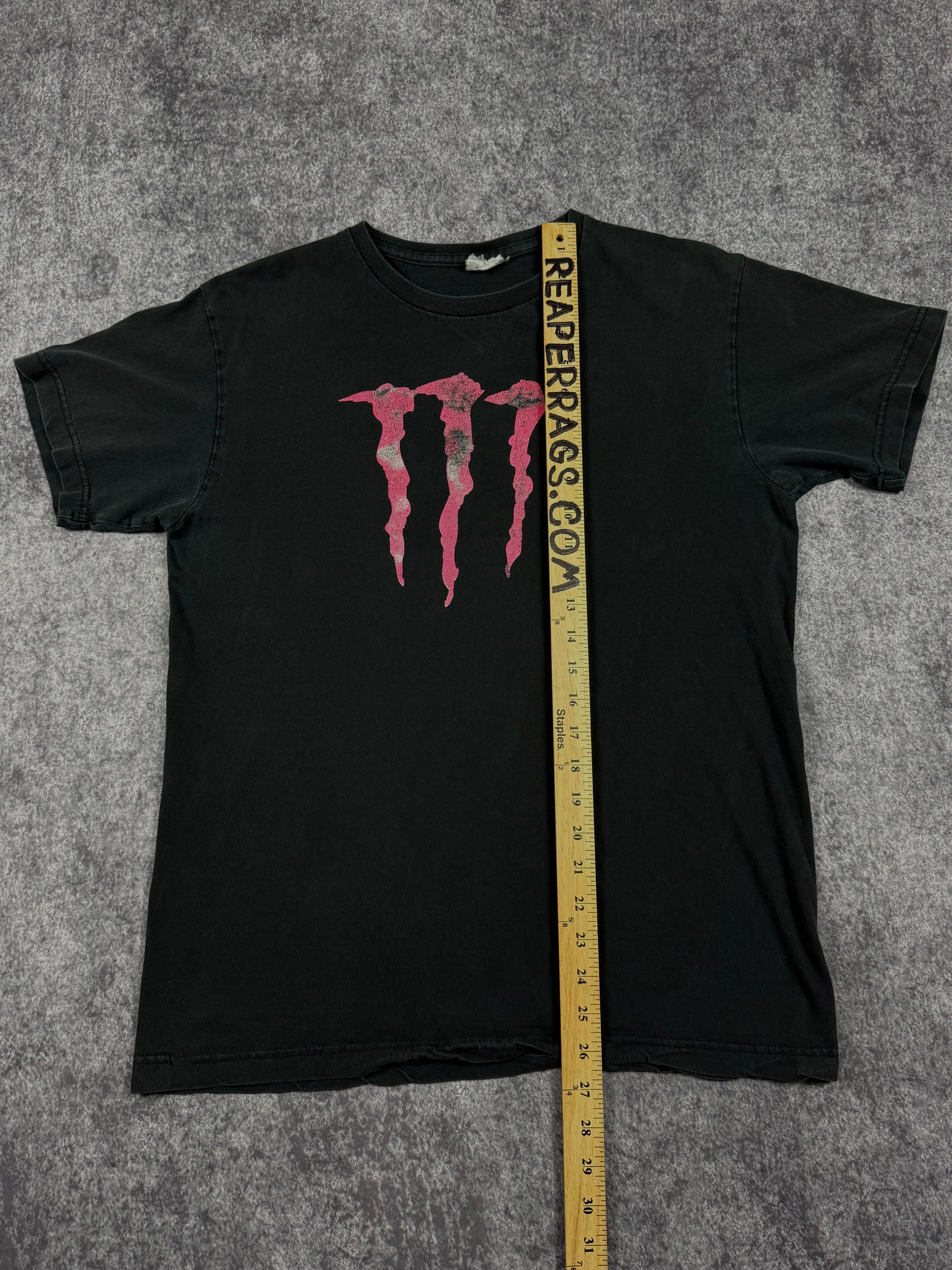 (rare) 2000s monster energy x fox racing shirt (M)