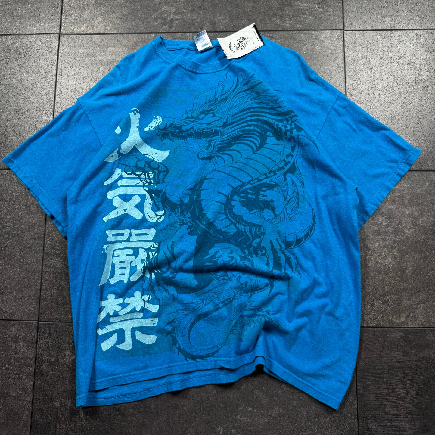 Y2K Dragon Grunge Tshirt (L)