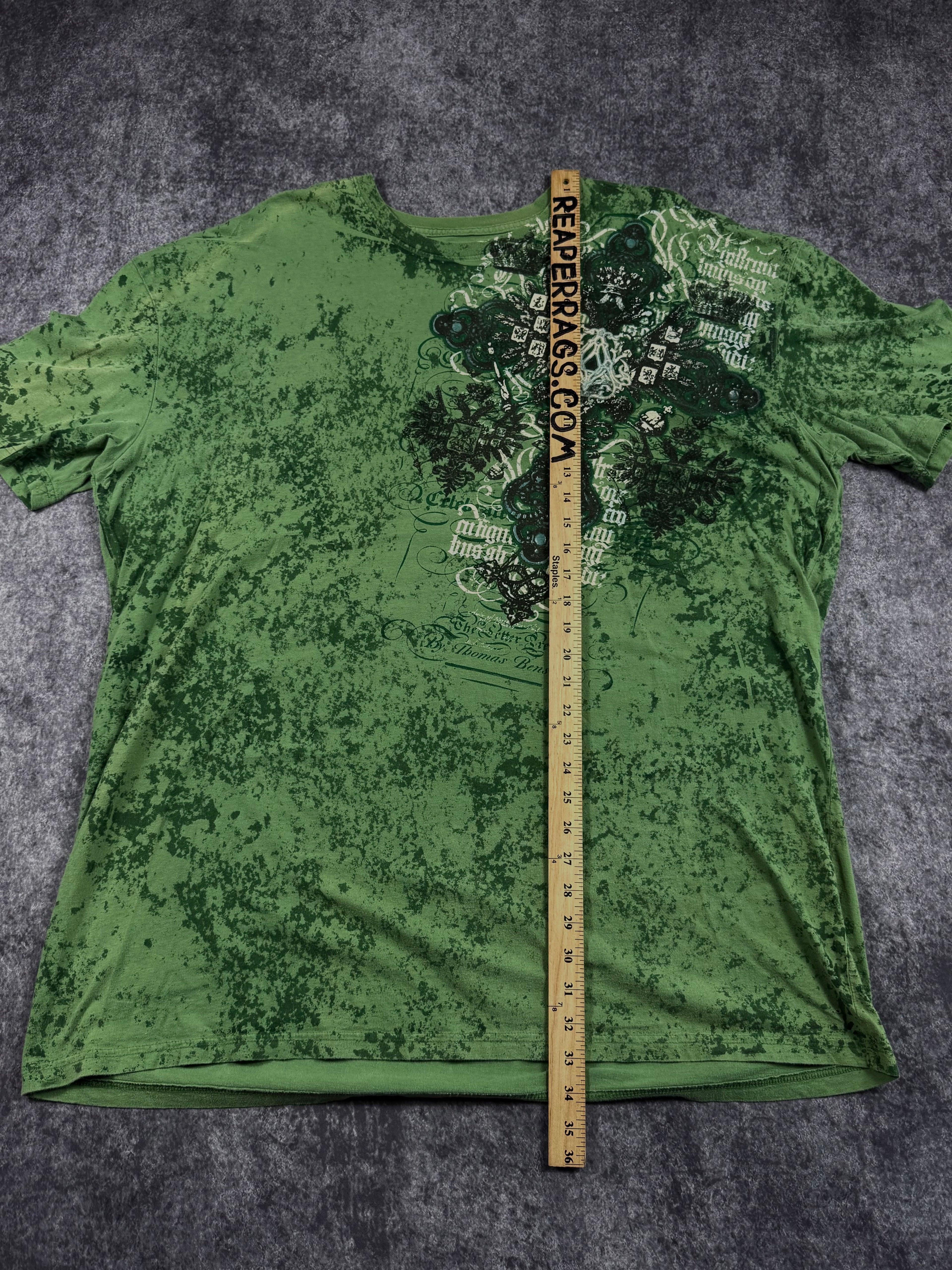 (rare) 2000s archaic x affliction shirt (XXXL)