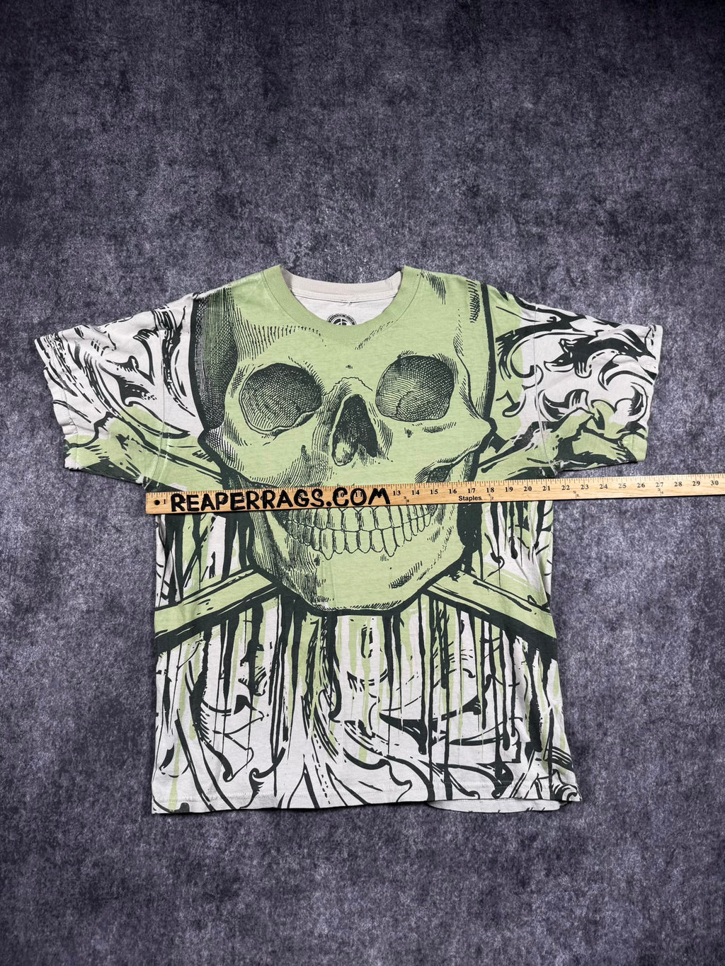 (RARE) 2000S ANCHOR BLUE SHIRT (L)