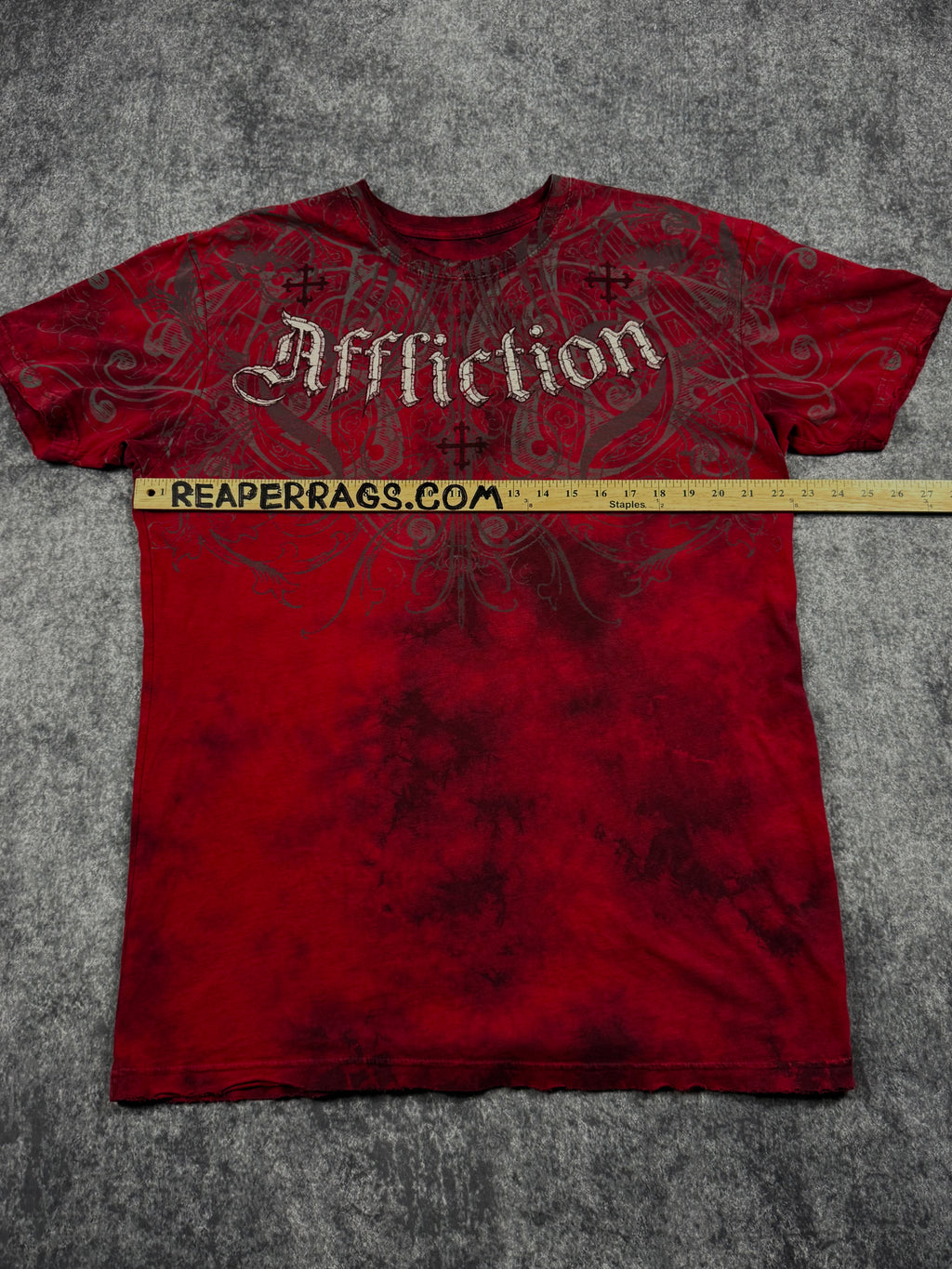 (rare) 2000s affliction reversible shirt (L)