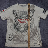 2000s rebel spirit rhinestone shirt (L)