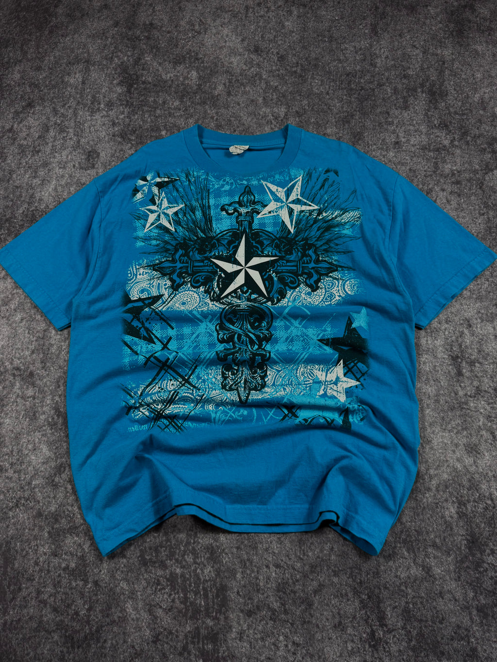(rare) 2000s stars shirt (XL)