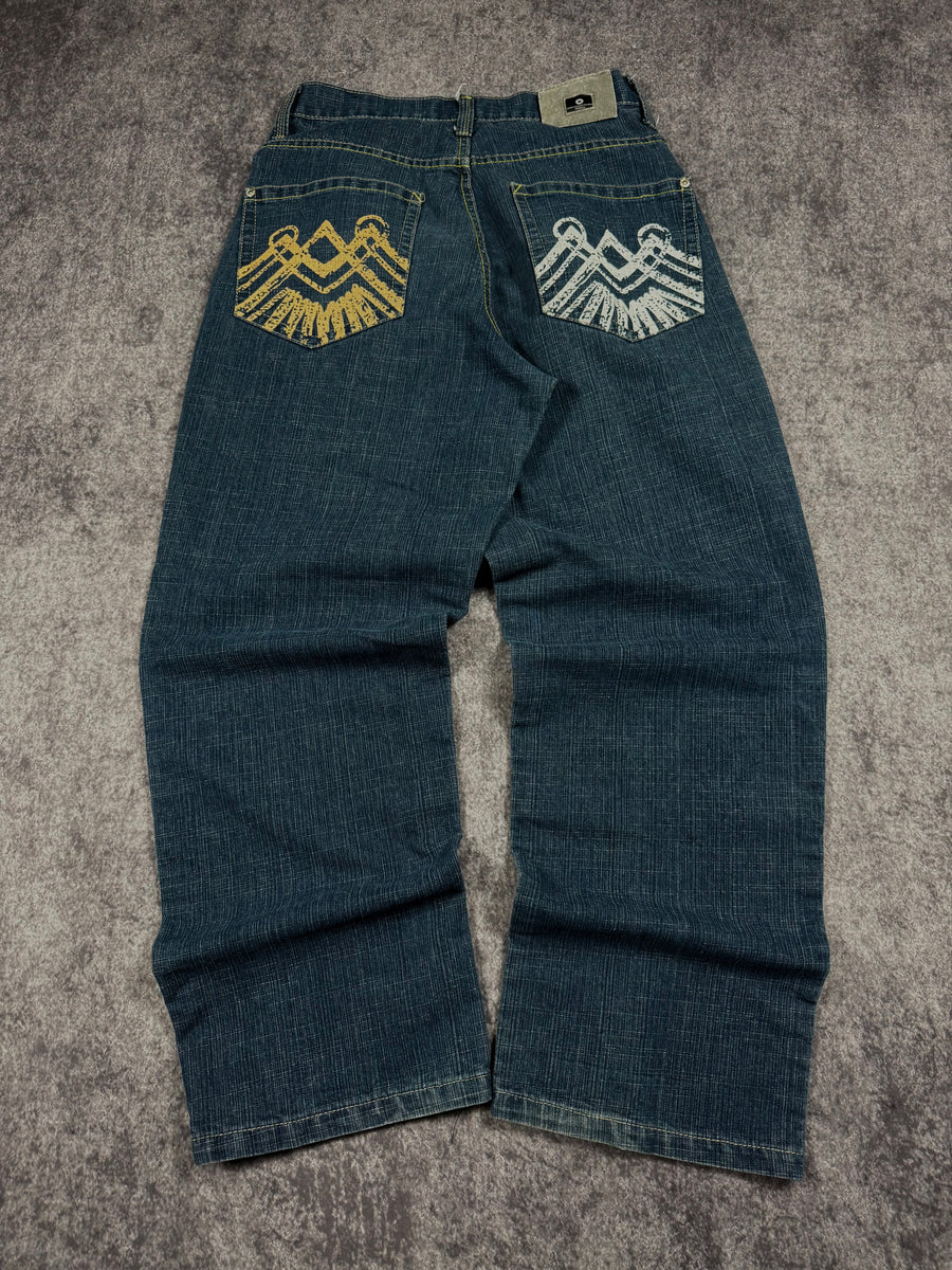 (rare) 2000s southpole exclusive black tab jeans (30x30)