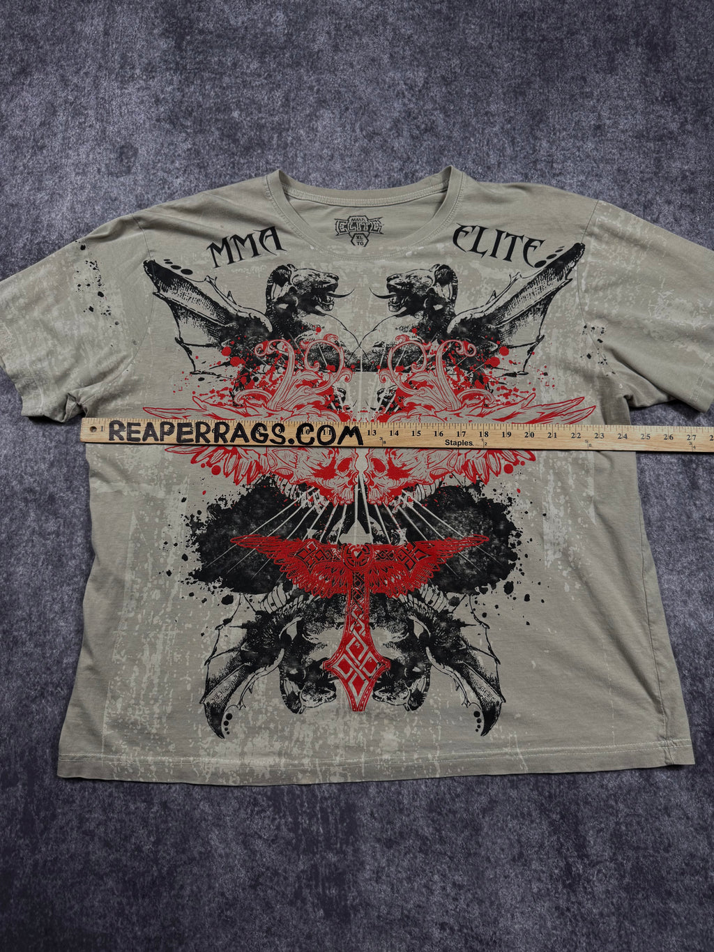 (rare) 2000s mma elite shirt (XL)