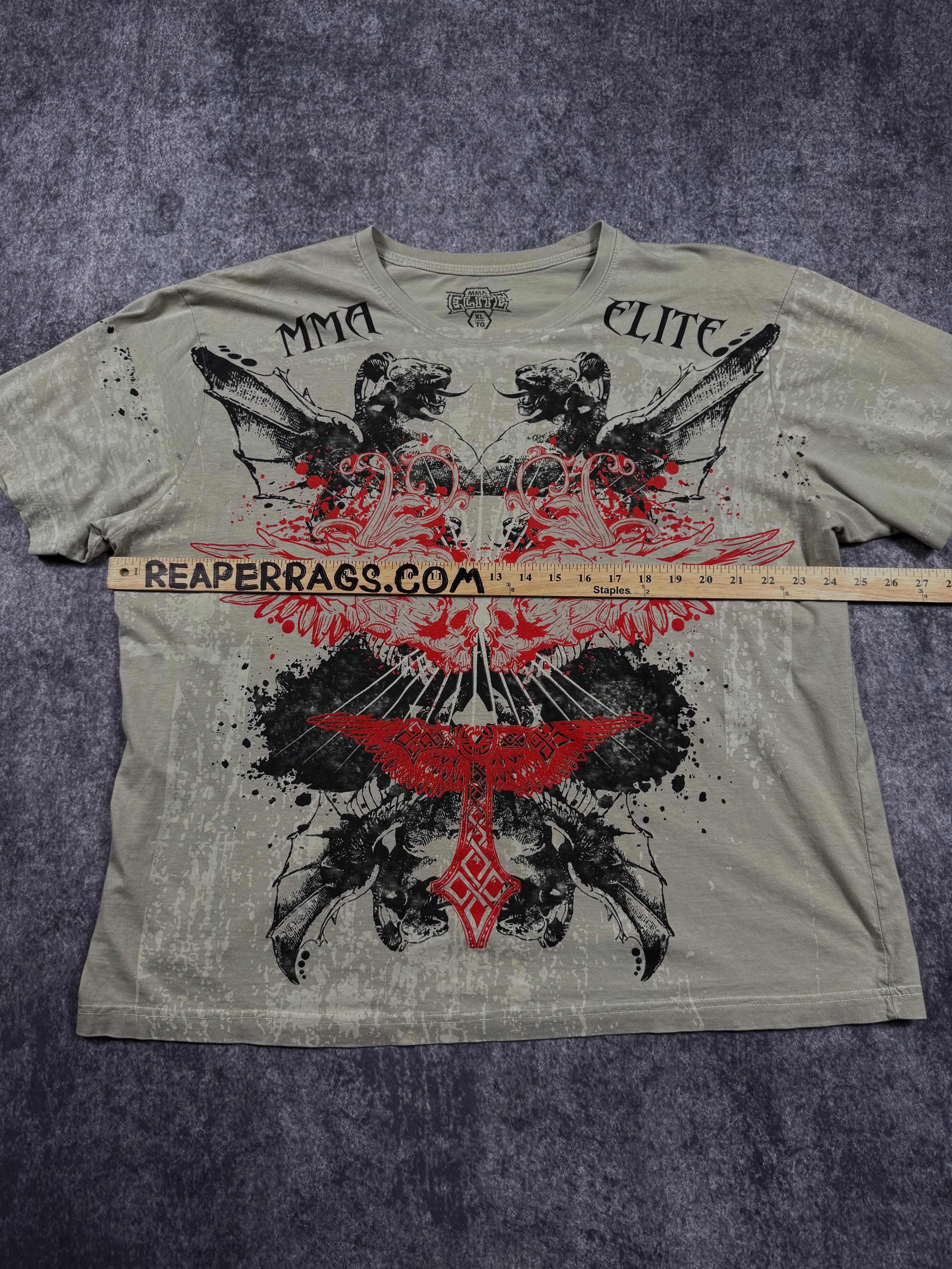 (rare) 2000s mma elite shirt (XL)