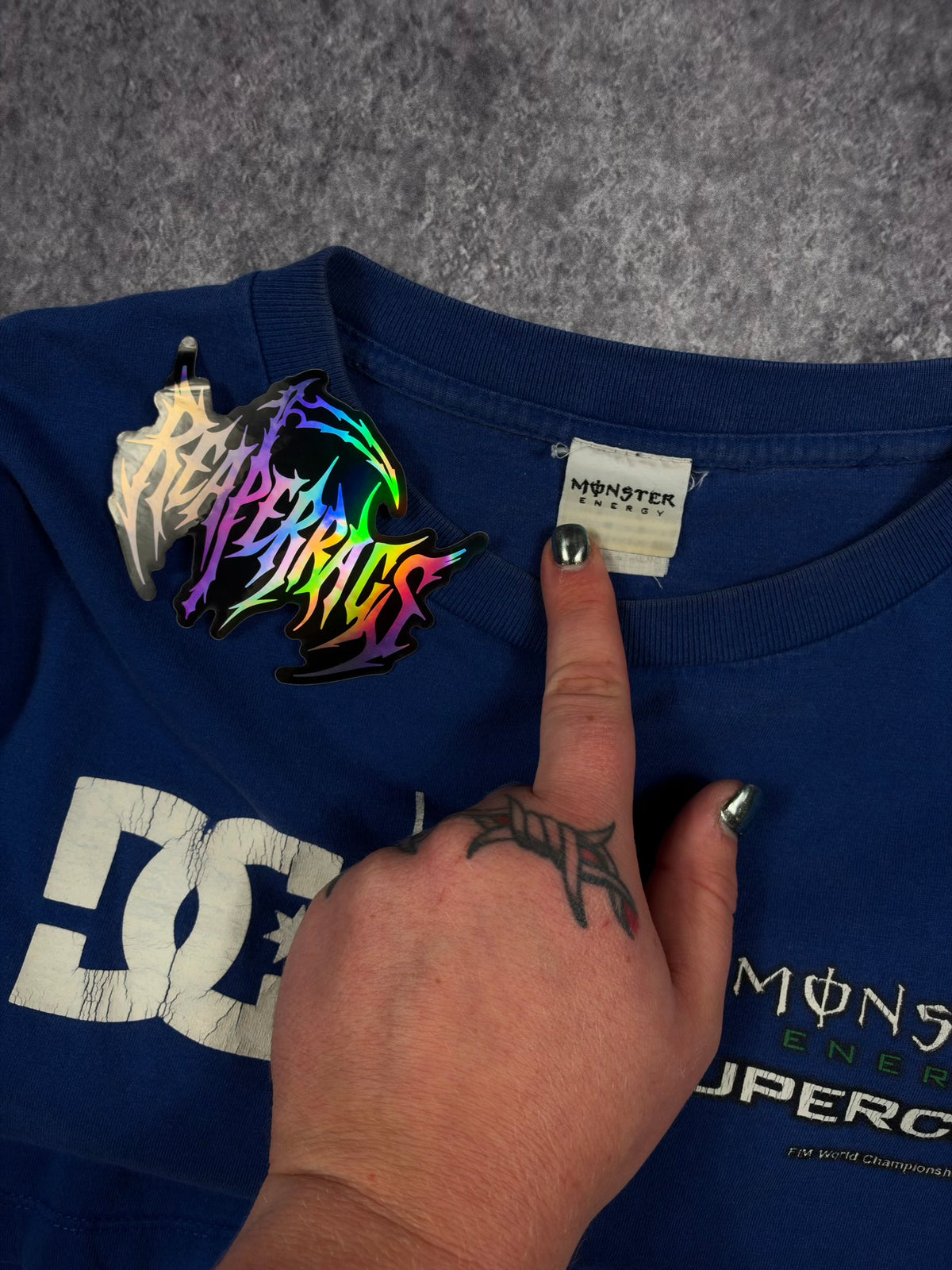 2000s MONSTER ENERGY x DC SHOES SHIRT (M)