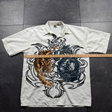 2000s Dragon Button Up Shirt (XXL)