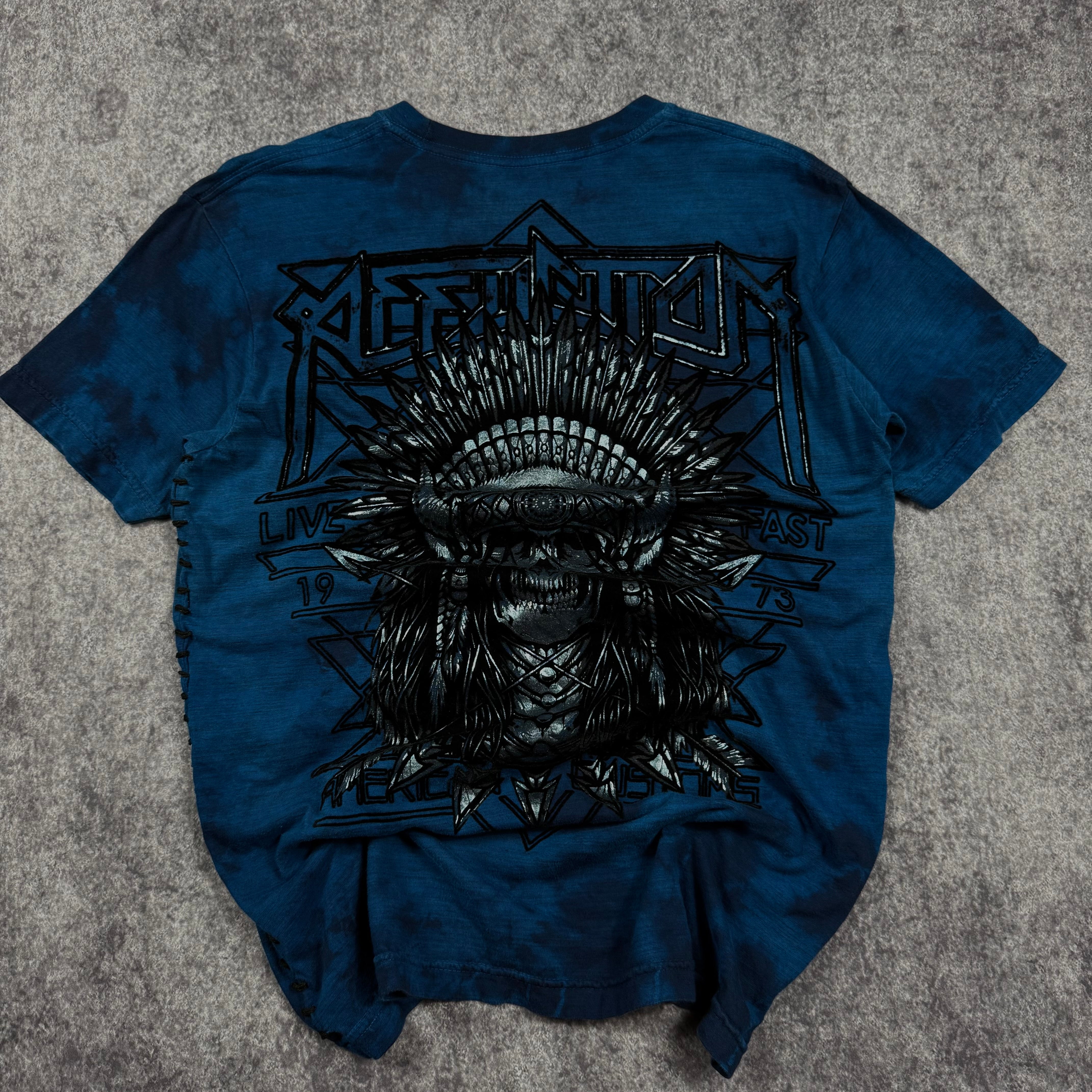 (rare) 2000s affliction chrome shirt (S)