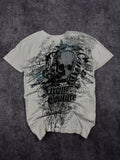 (rare) 2000s xtreme couture chrome shirt (M)