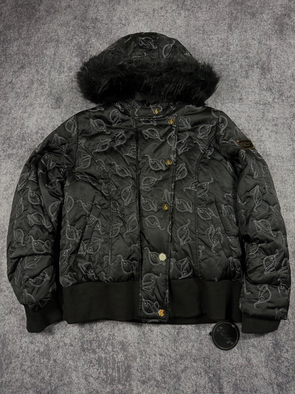 (rare) deadstock 2000s baby phat fur jacket (L)
