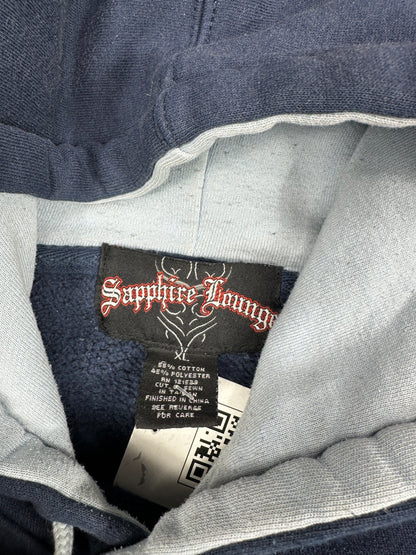 Sapphire Lounge Embroidered Hoodie (XL)