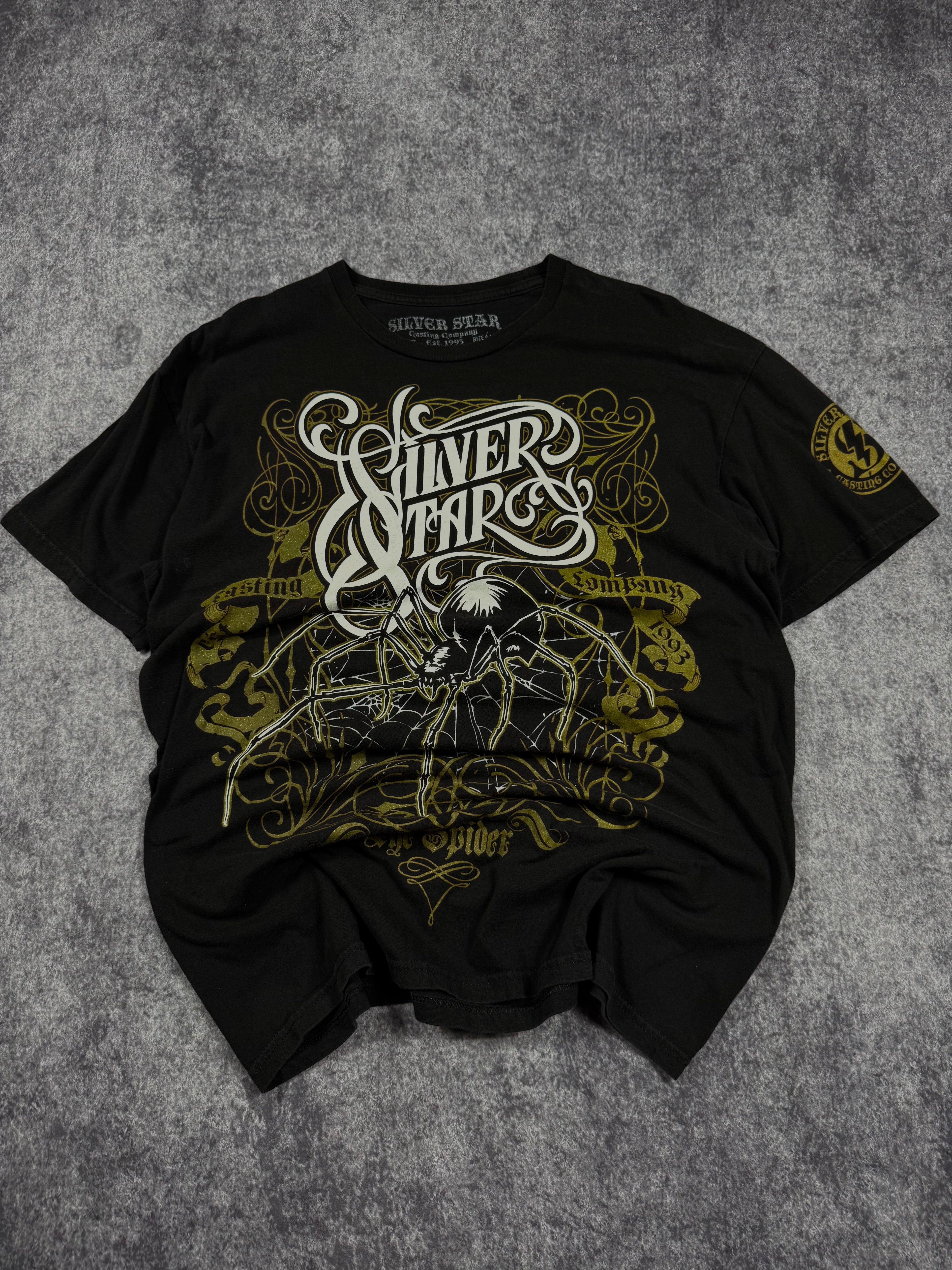 (rare) 2000s silver star shirt (L)