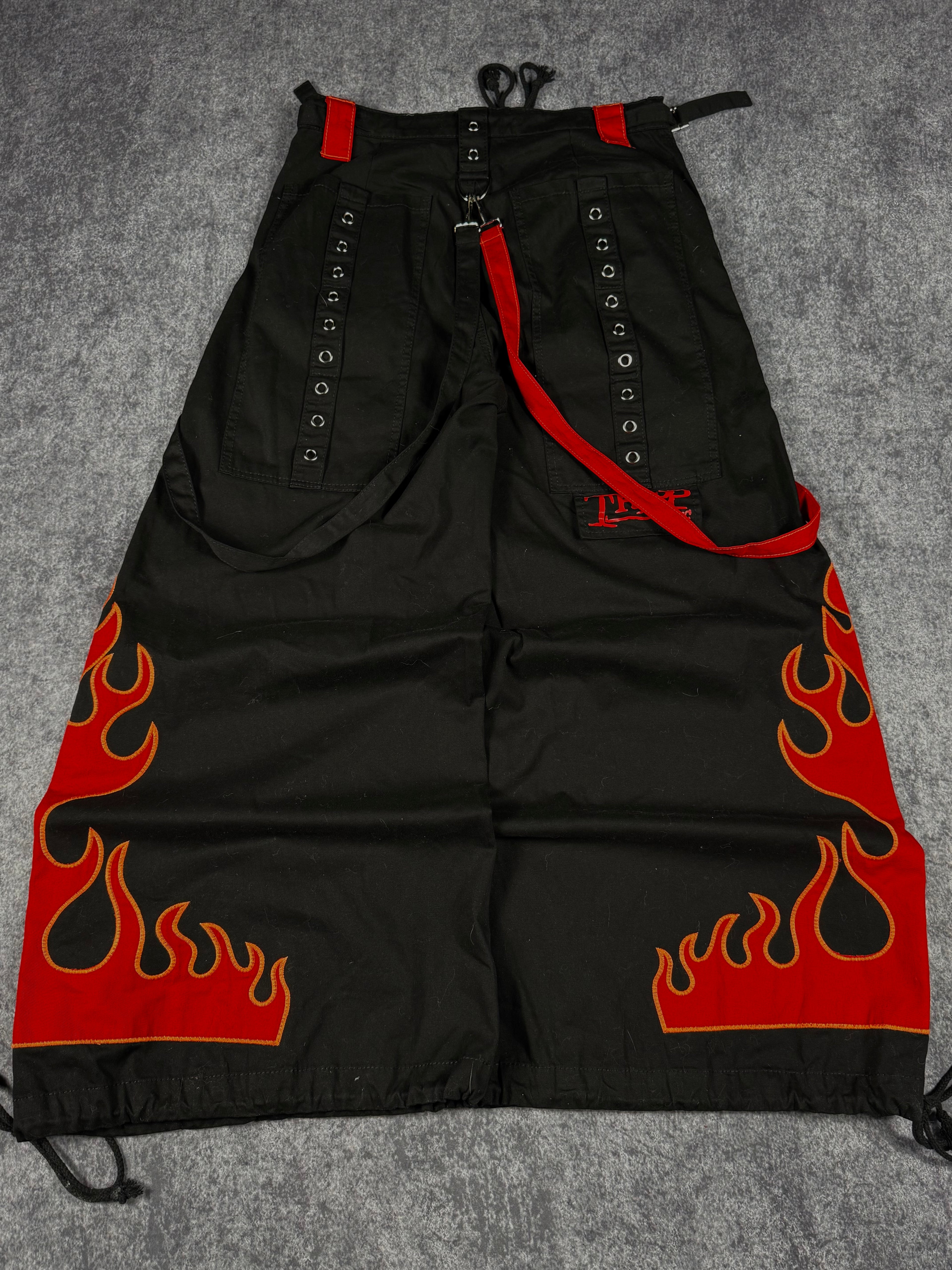 (rare) tripp nyc x dark street flame pant (32x32)