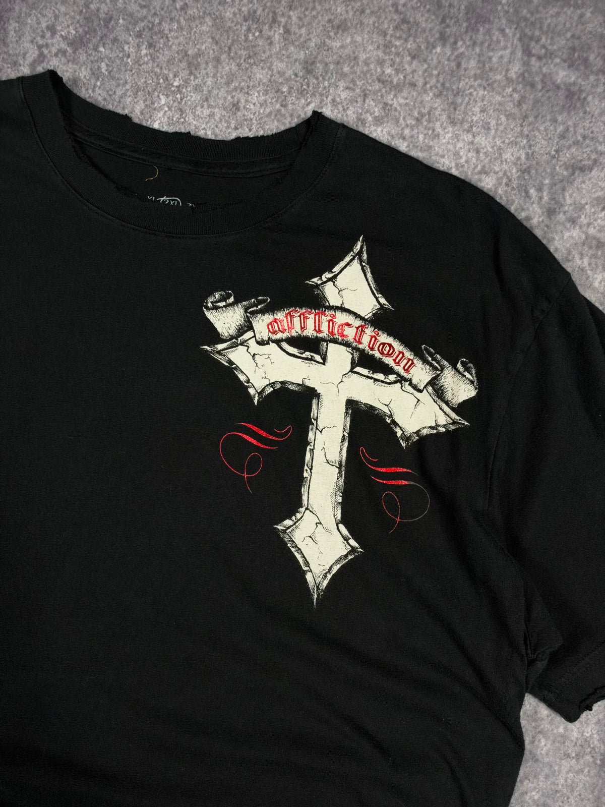 (GRAIL) 2000s CHROME AFFLICTION SHIRT (L)