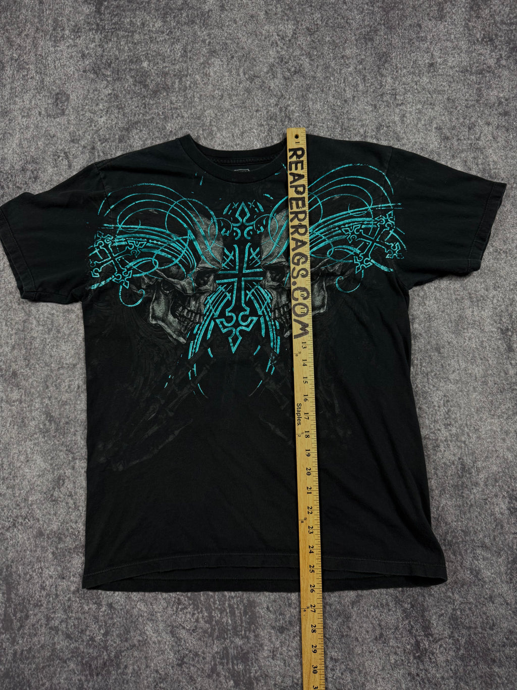 (rare) 2000s mma elite chrome shirt (S)