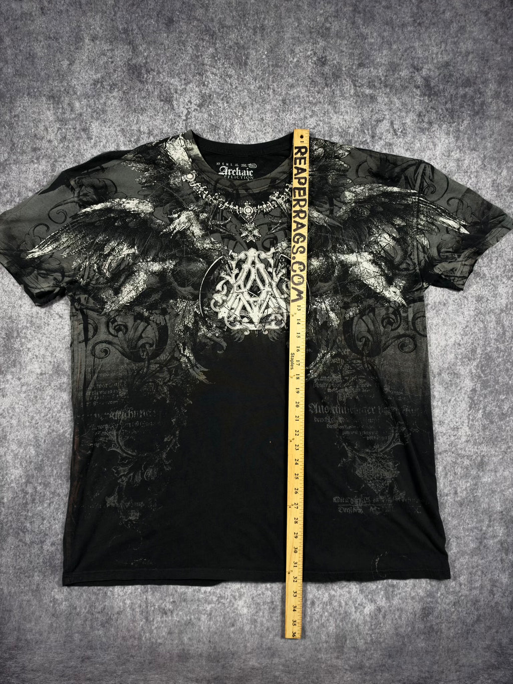 (RARE) 2000S ARCHAIC X AFFLCTION SHIRT (XXL)