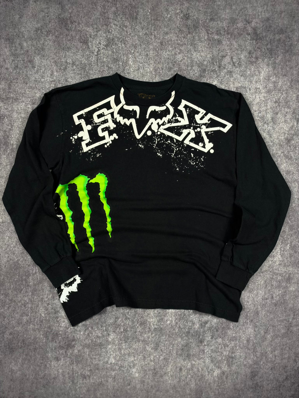 (GRAIL) 2000s FOX RACING x MONSTER ENERGY LONG SLEEVE SHIRT (L)