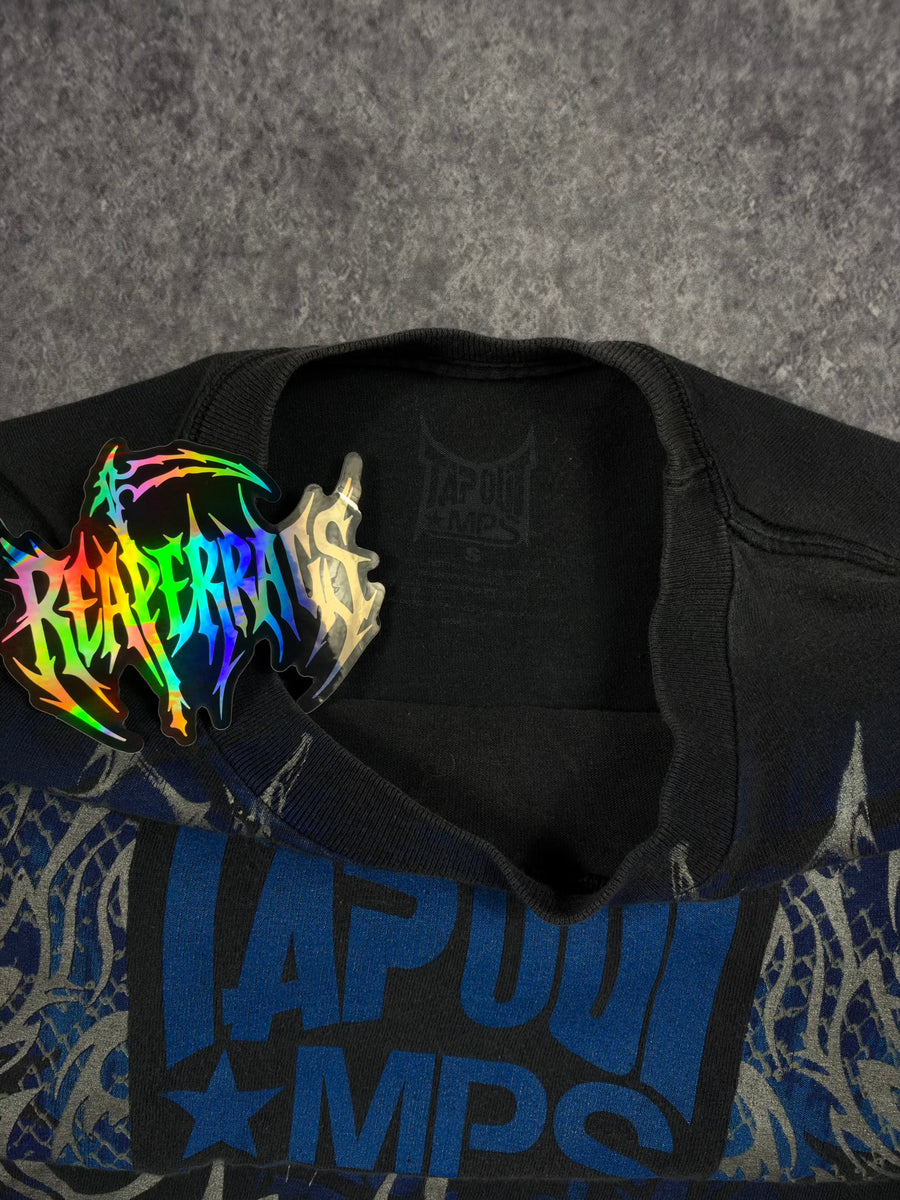 (GRAIL) 2000s CHROME TAPOUT SHIRT (S)