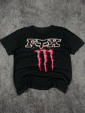 (rare) 2000s monster energy x fox racing shirt (L)