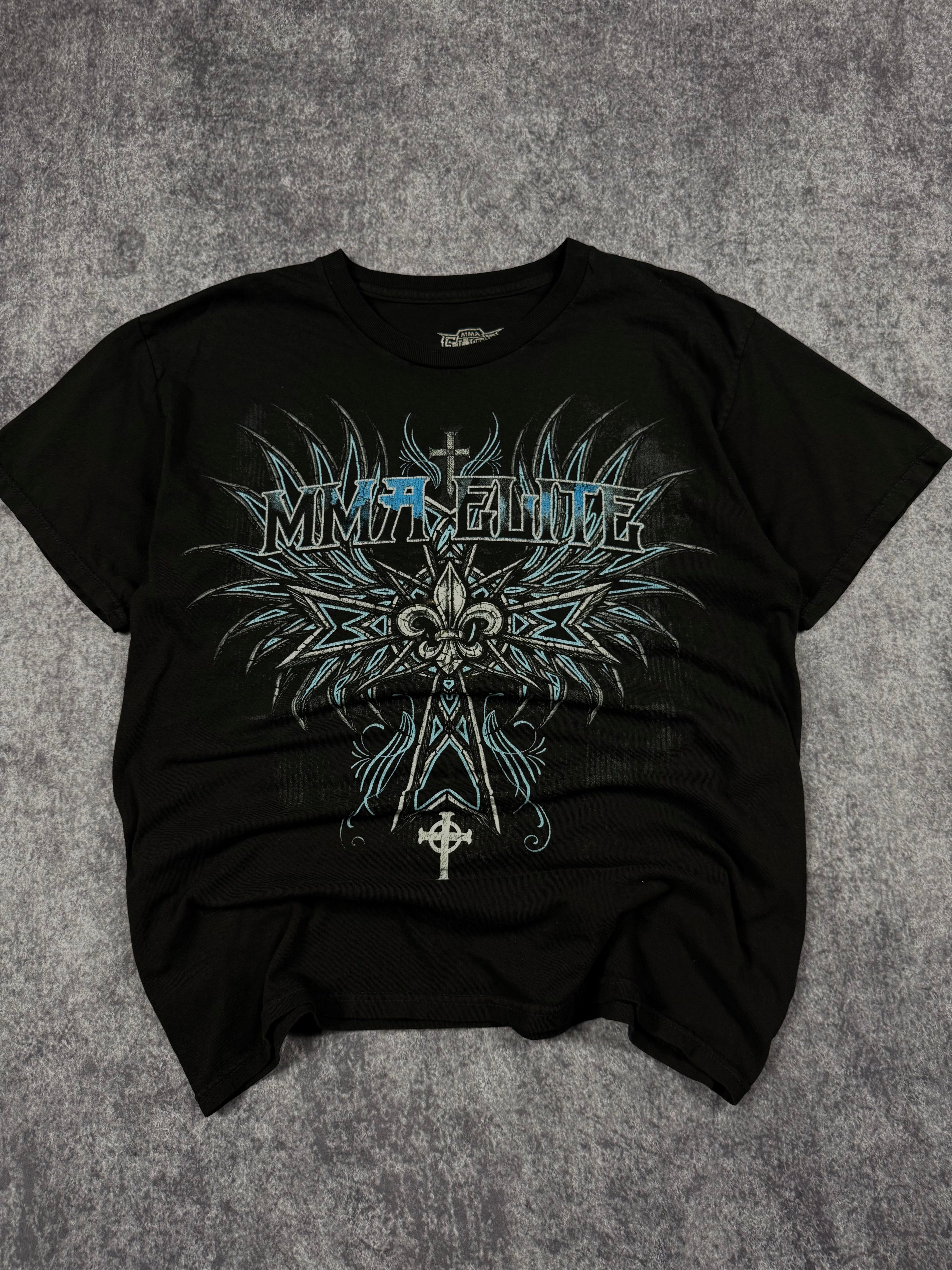(rare) 2000s mma elite shirt (L)
