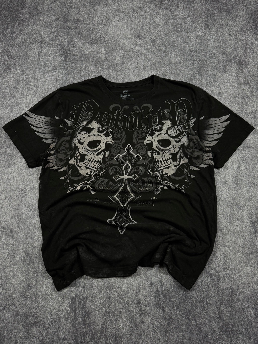 (rare) 2000s black x nobility shirt (L)