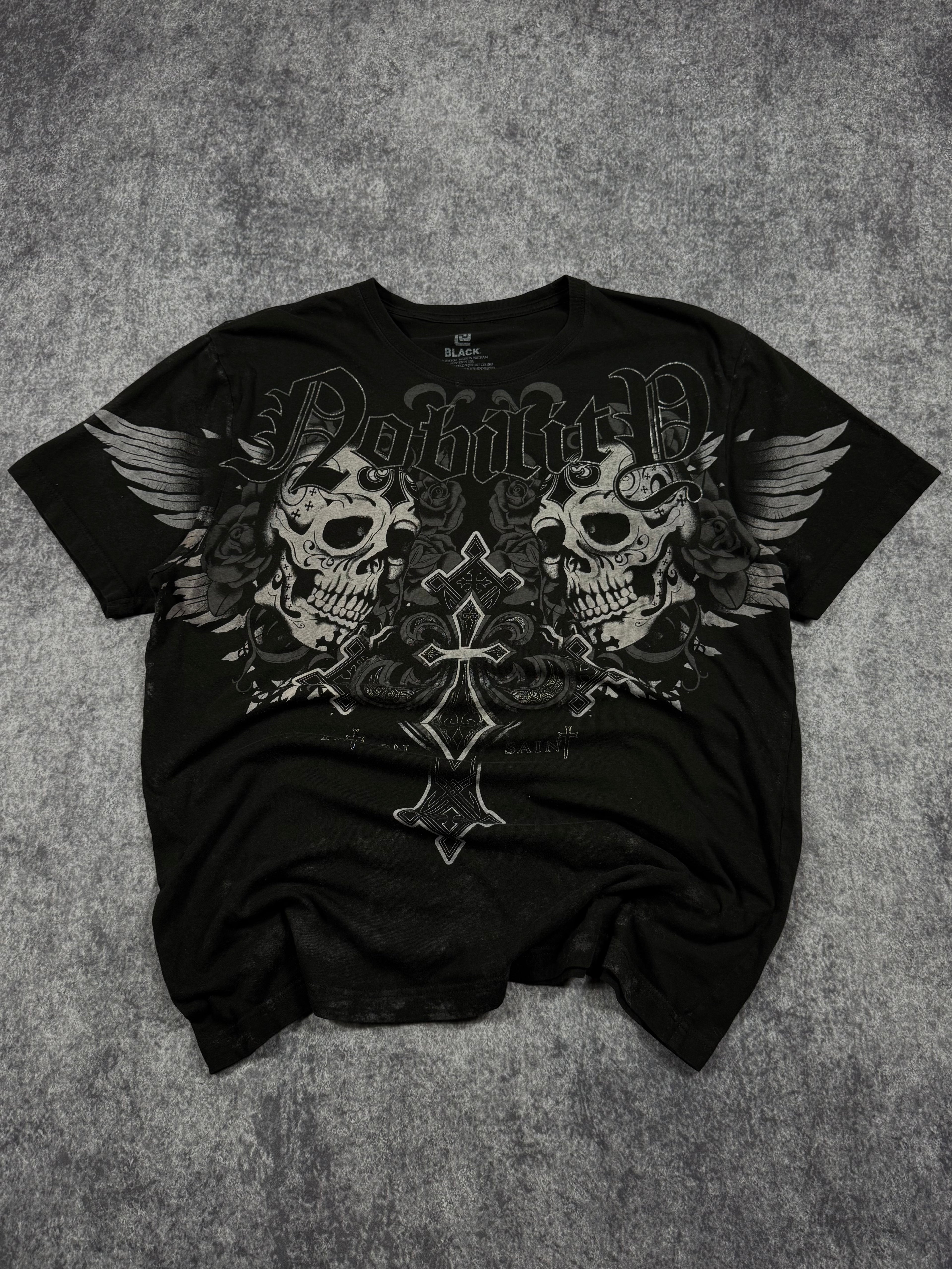 (rare) 2000s black x nobility shirt (L)