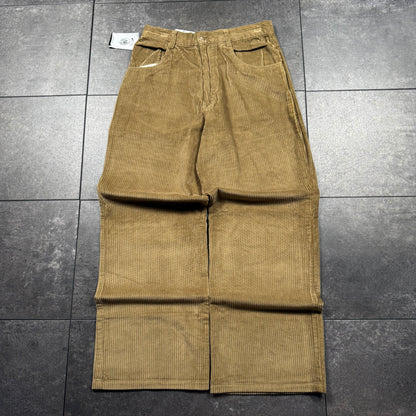 Y2K Deadstock NOIZ Baggy Wide Leg Corduroy Pants (28x30)