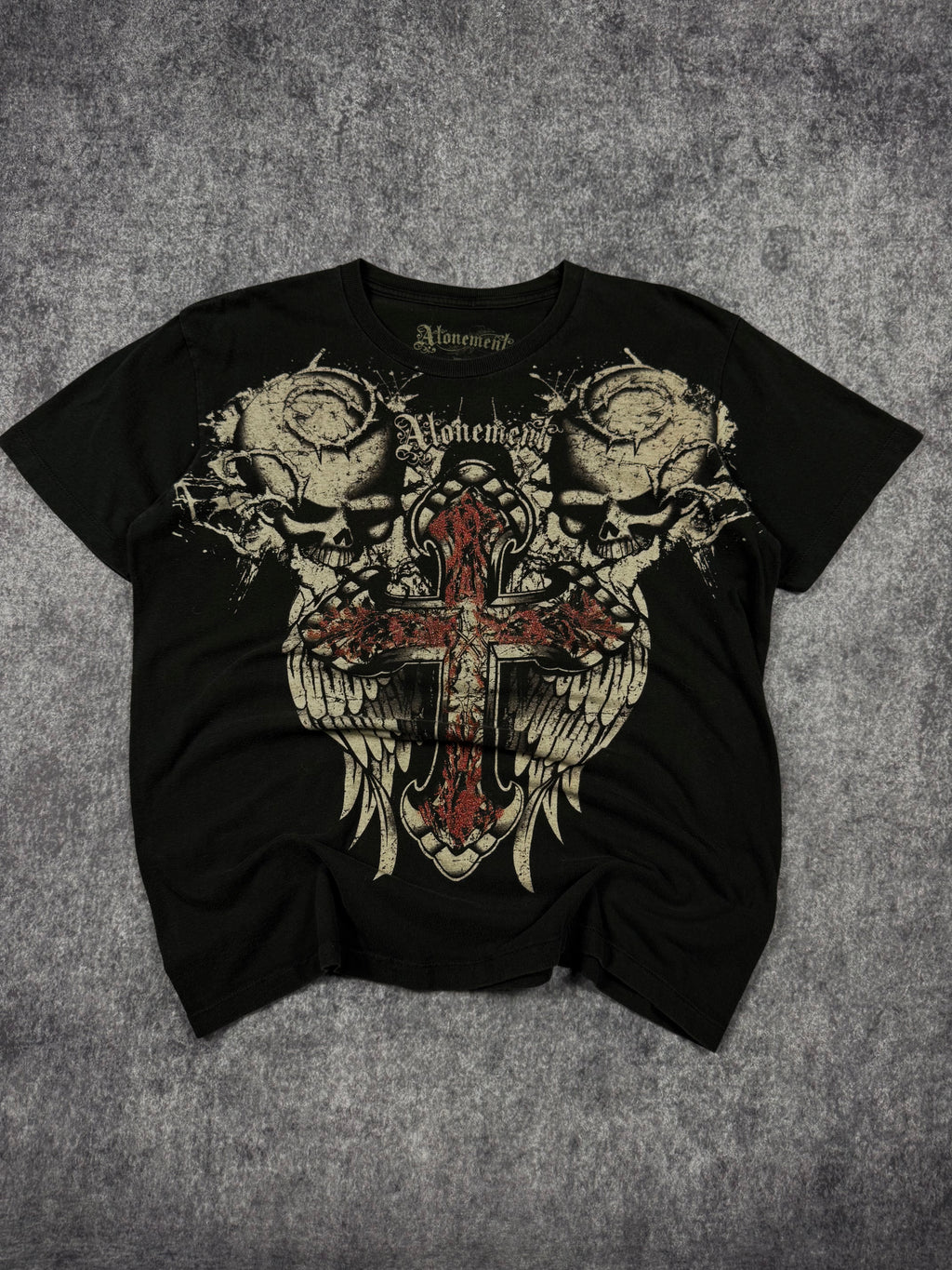 (rare) 2000s atonement chrome shirt (L)